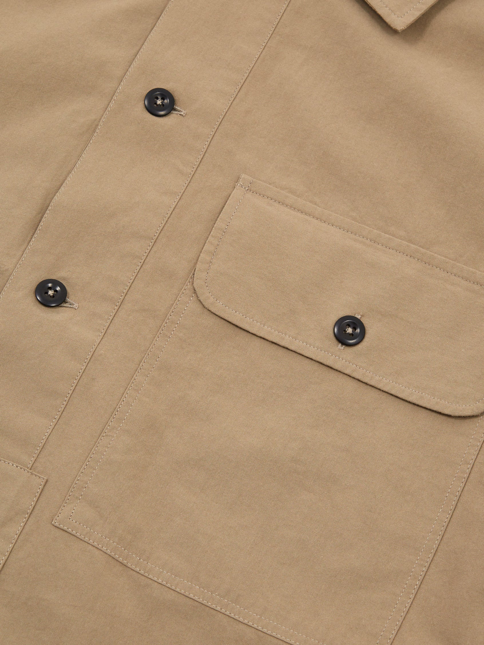 MHL. By Margaret Howell Pull On Utility Shirt - Mouse - Image 5