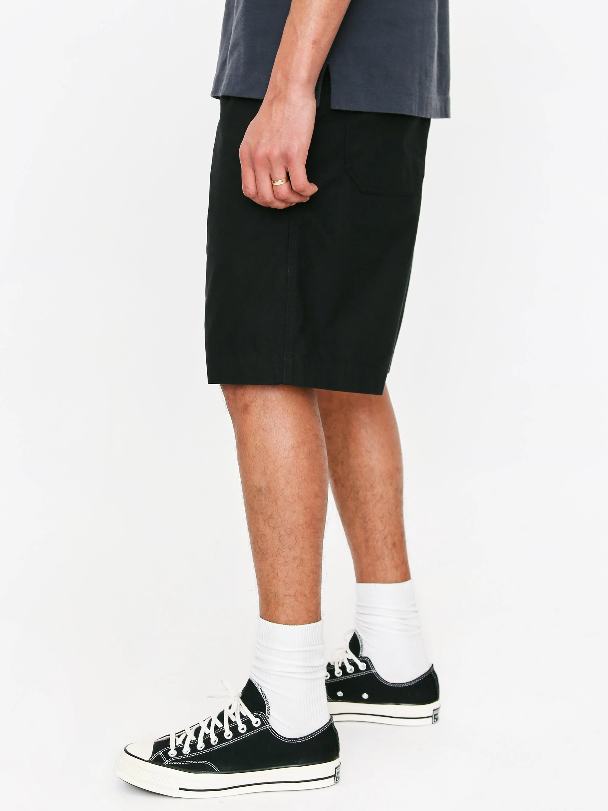 MHL. By Margaret Howell Pull Up Short - Black - Image 7