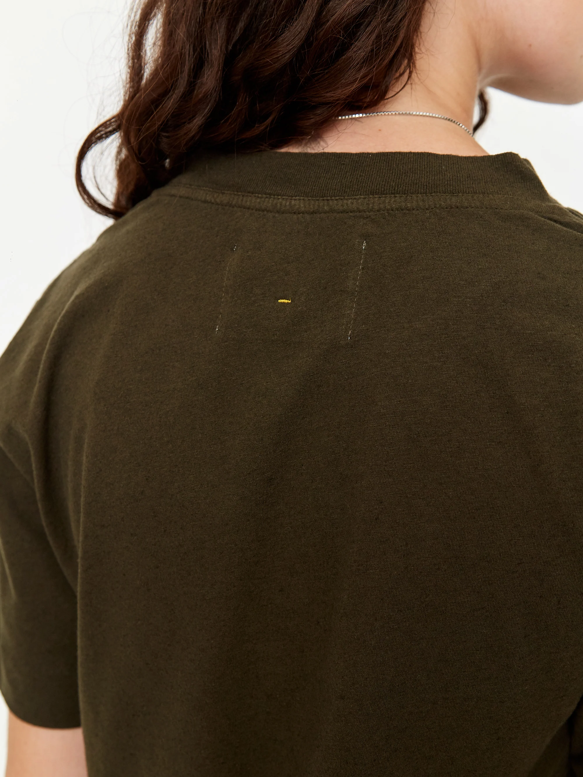 MHL. By Margaret Howell Simple Shortsleeve T-Shirt - Forest - Image 5