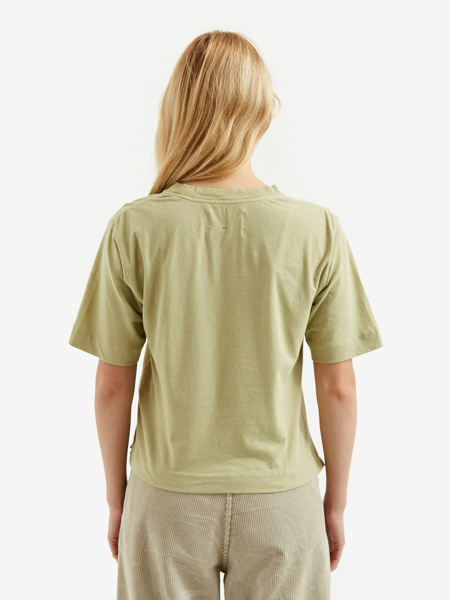 MHL. By Margaret Howell Simple T-Shirt - Light Green - Image 4