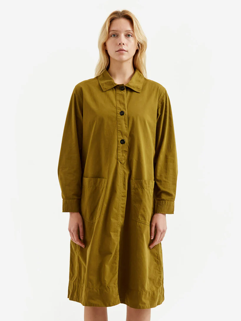 MHL. By Margaret Howell Swing Dress - Dark Ochre