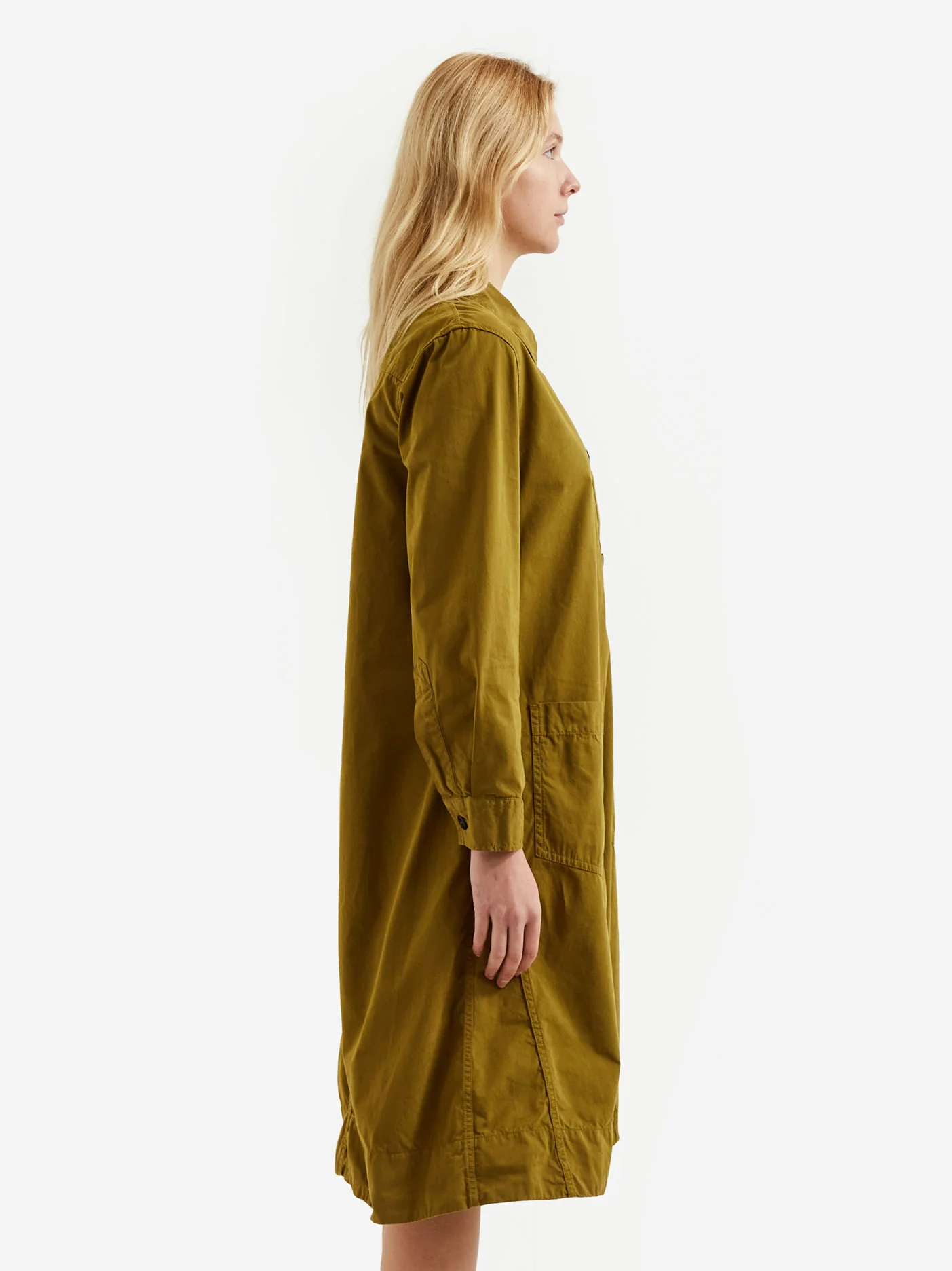 MHL. By Margaret Howell Swing Dress - Dark Ochre - Image 2