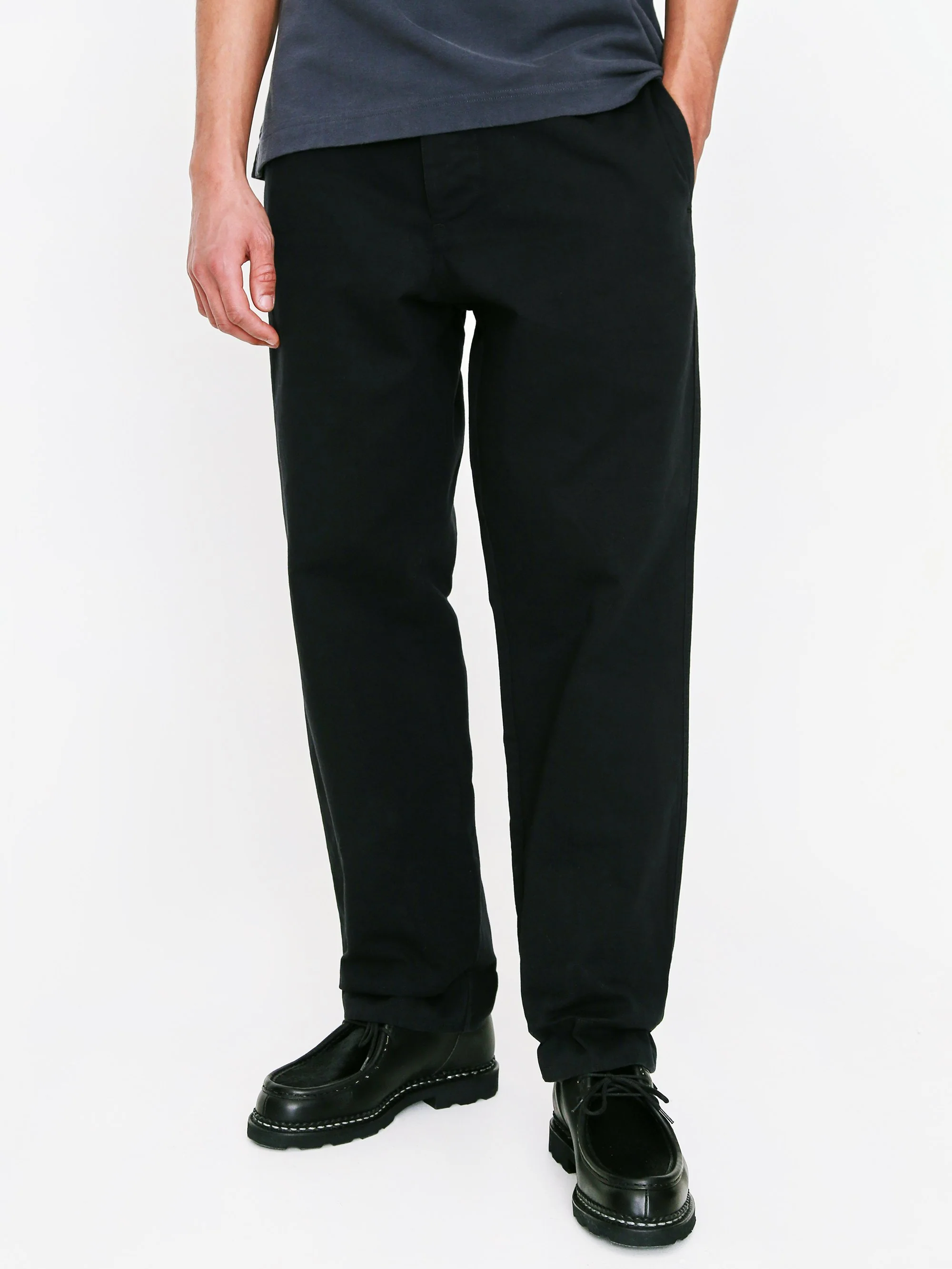 MHL. By Margaret Howell Tapered Trouser - Black - Image 7