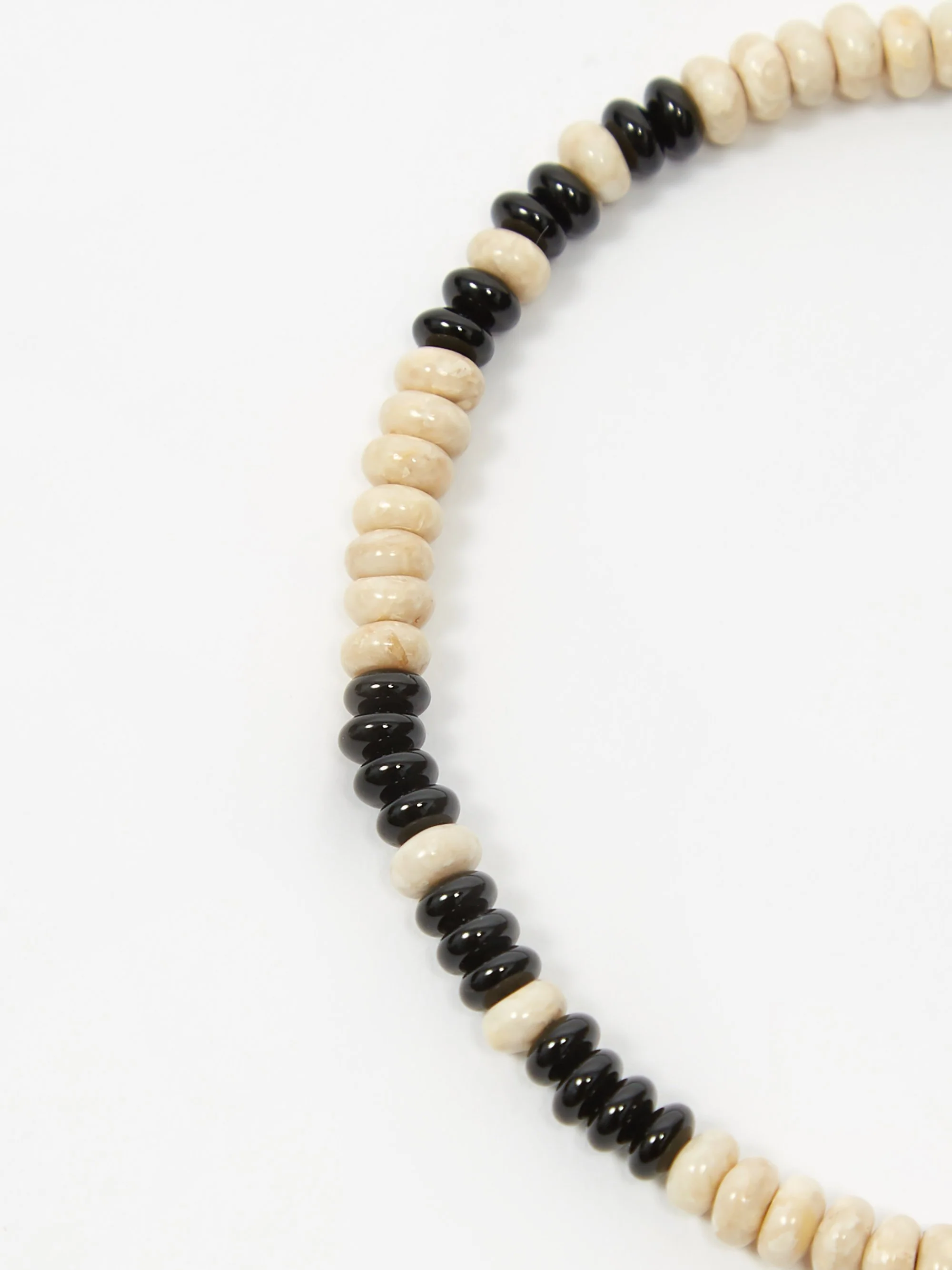 Mikia Roundel Beads Bracelet - River Stone/Onyx - Image 3