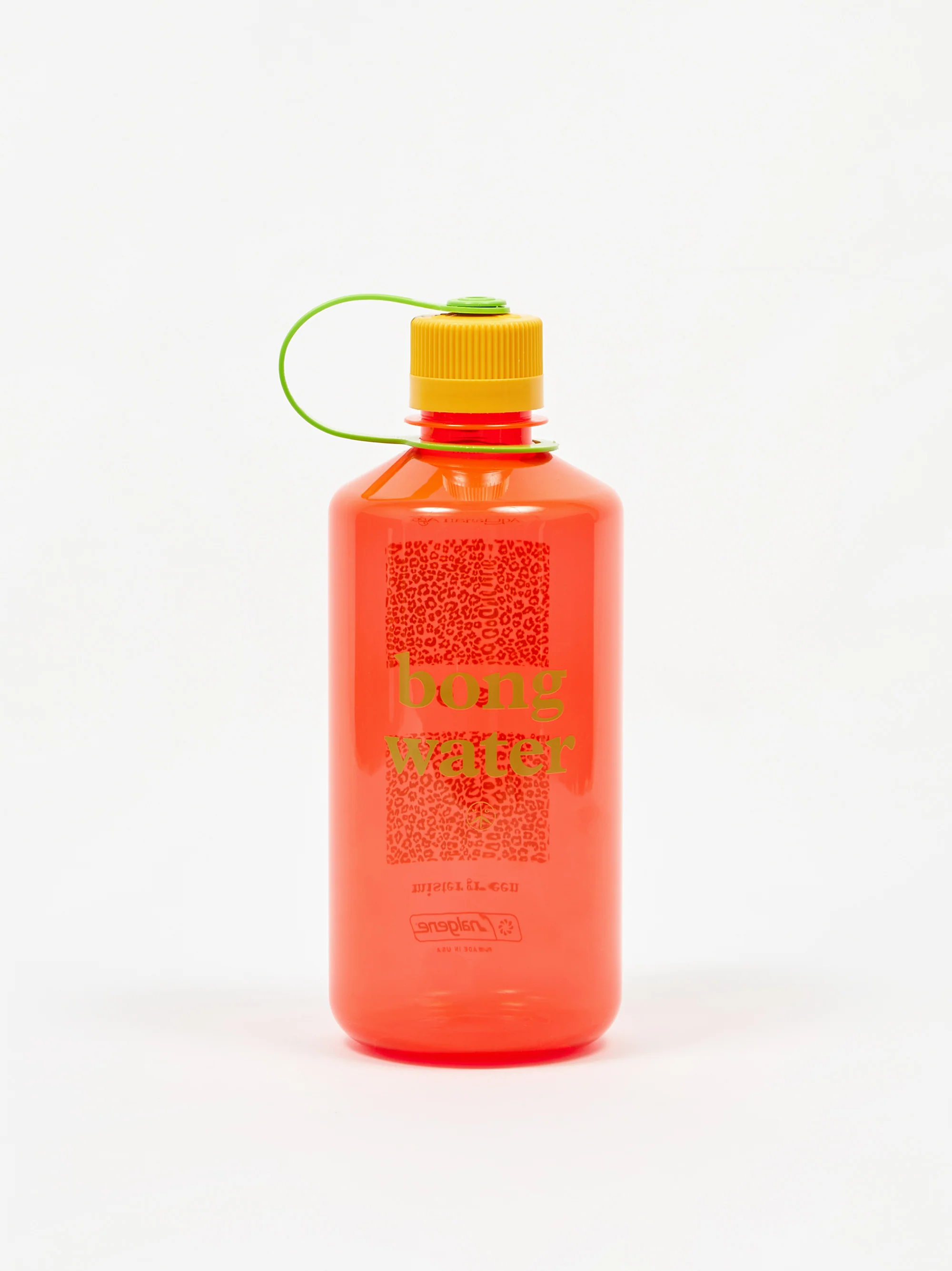 Mister Green Bong Water Bottle Hard Shell - Red/Orange - Image 2