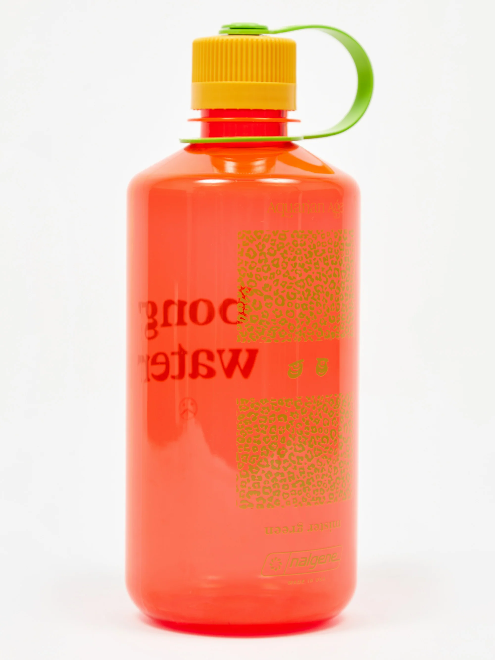 Mister Green Bong Water Bottle Hard Shell - Red/Orange - Image 4