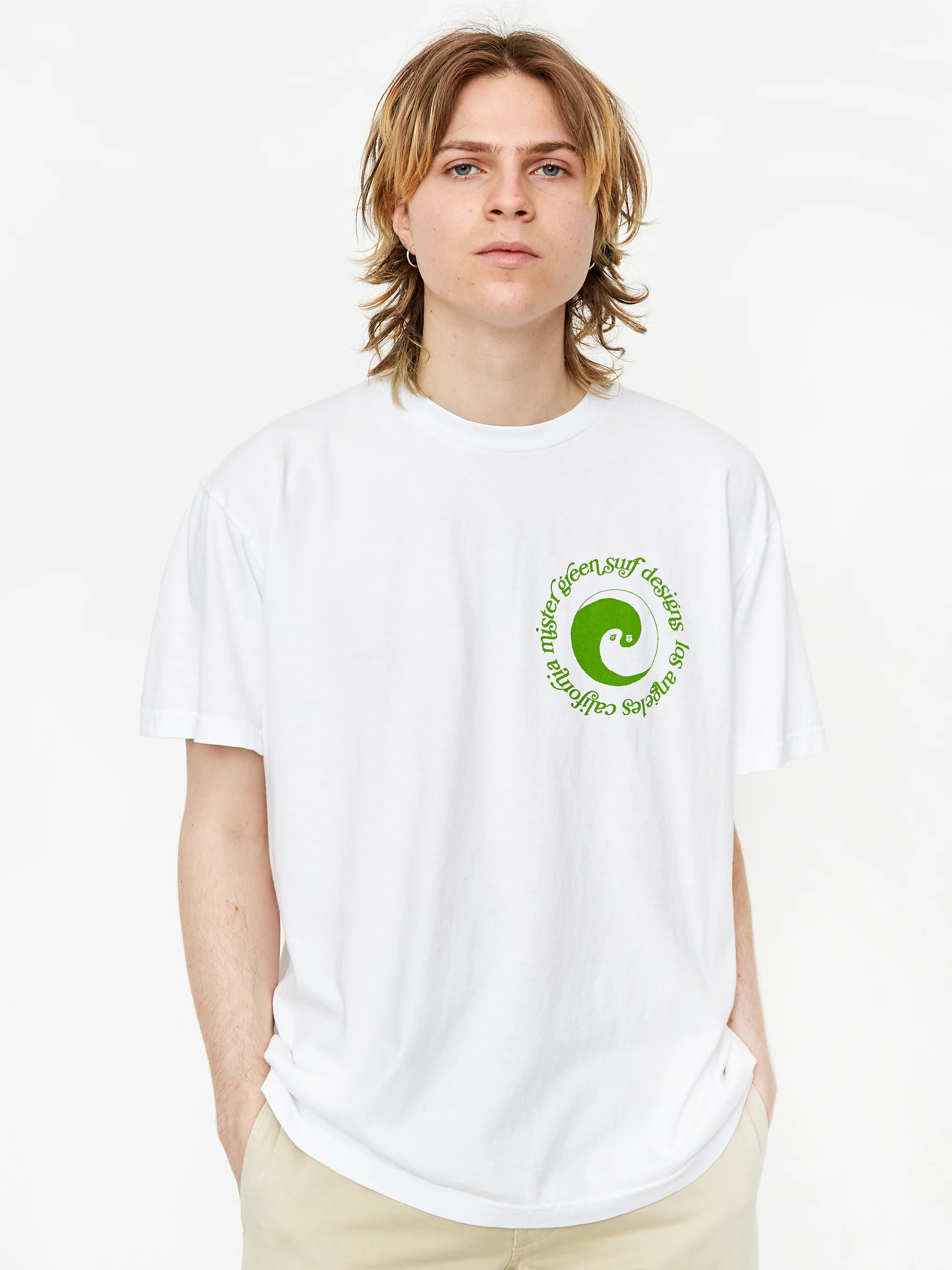 Mister Green Dualism Surf V2 Shortsleeve T-Shirt - White - Image 5