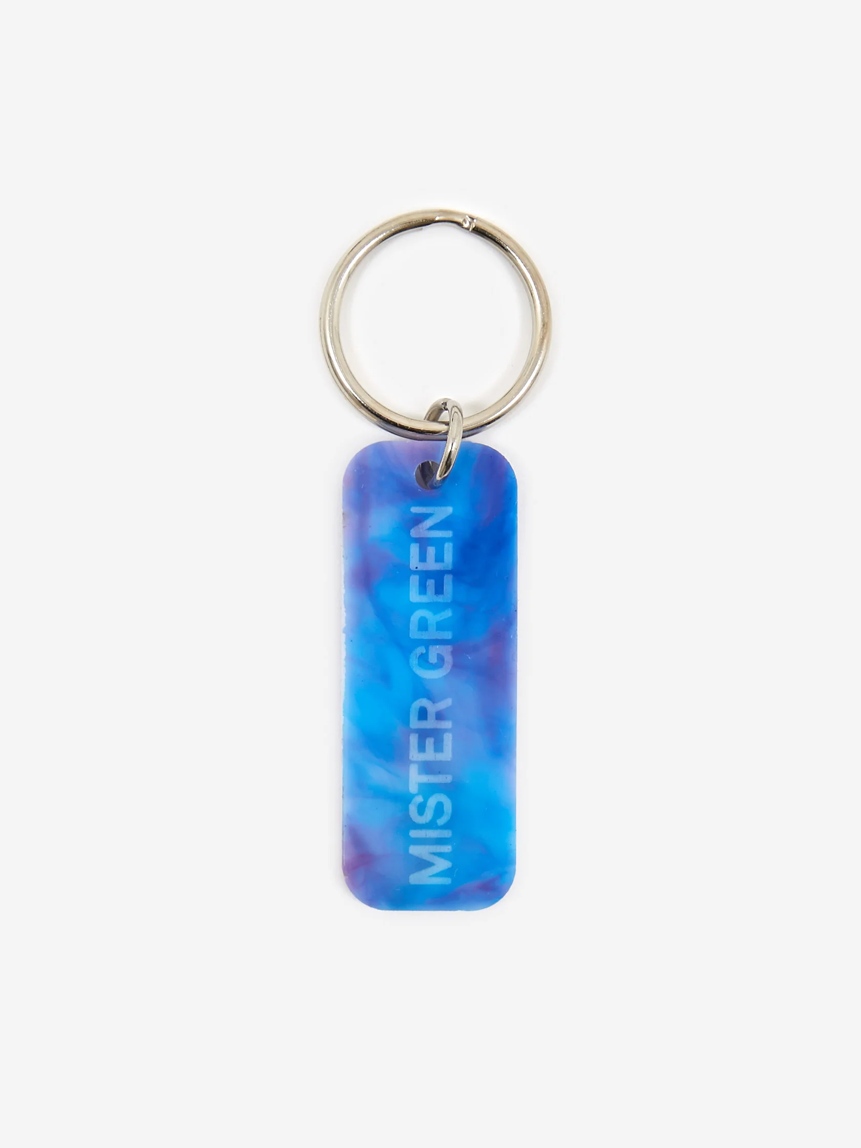 Mister Green “IM HIGH LOL/MISTER GREEN” Keytag 2 Sided Keychain - Purple Marble - Image 4
