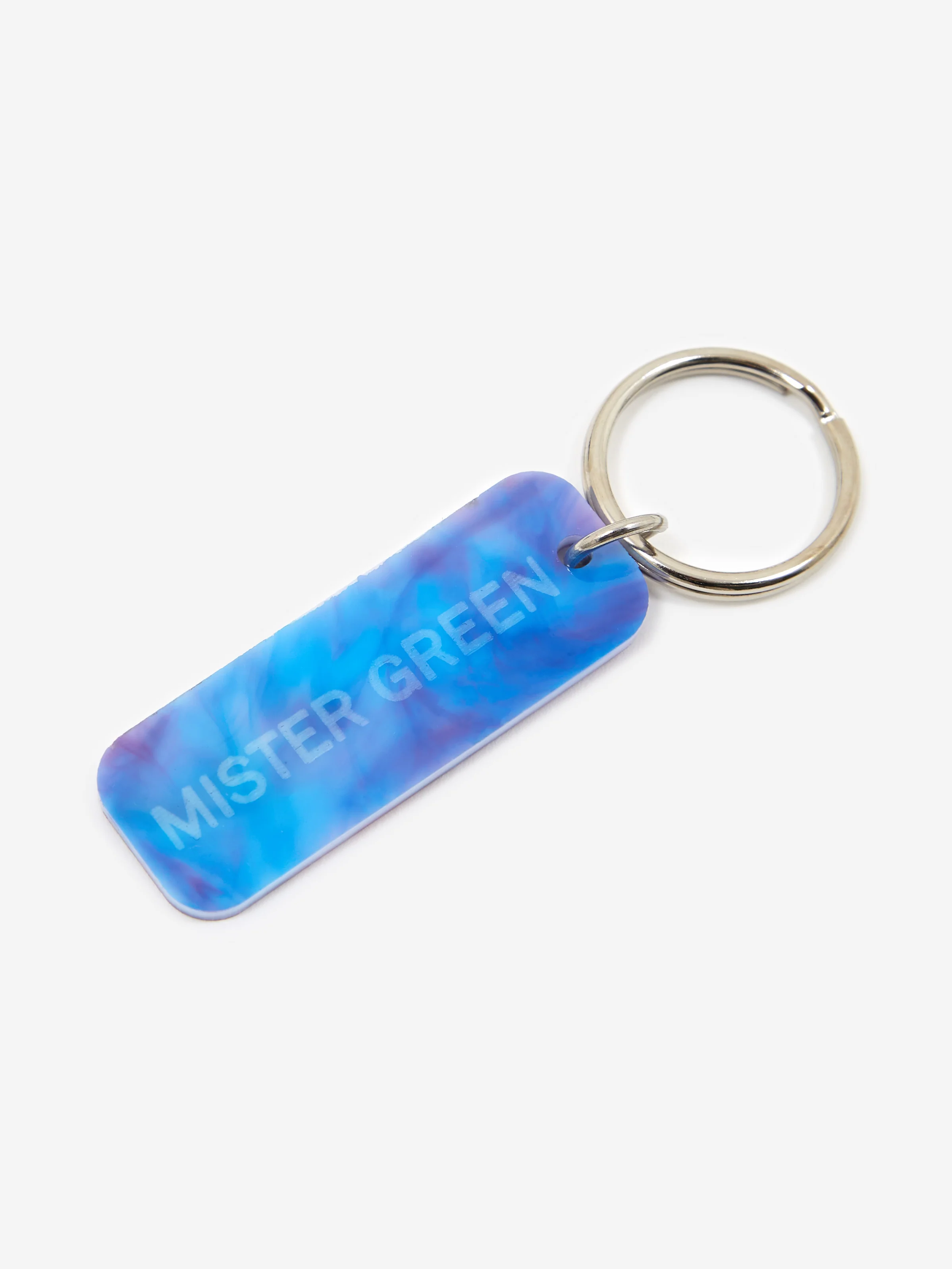 Mister Green “IM HIGH LOL/MISTER GREEN” Keytag 2 Sided Keychain - Purple Marble - Image 5