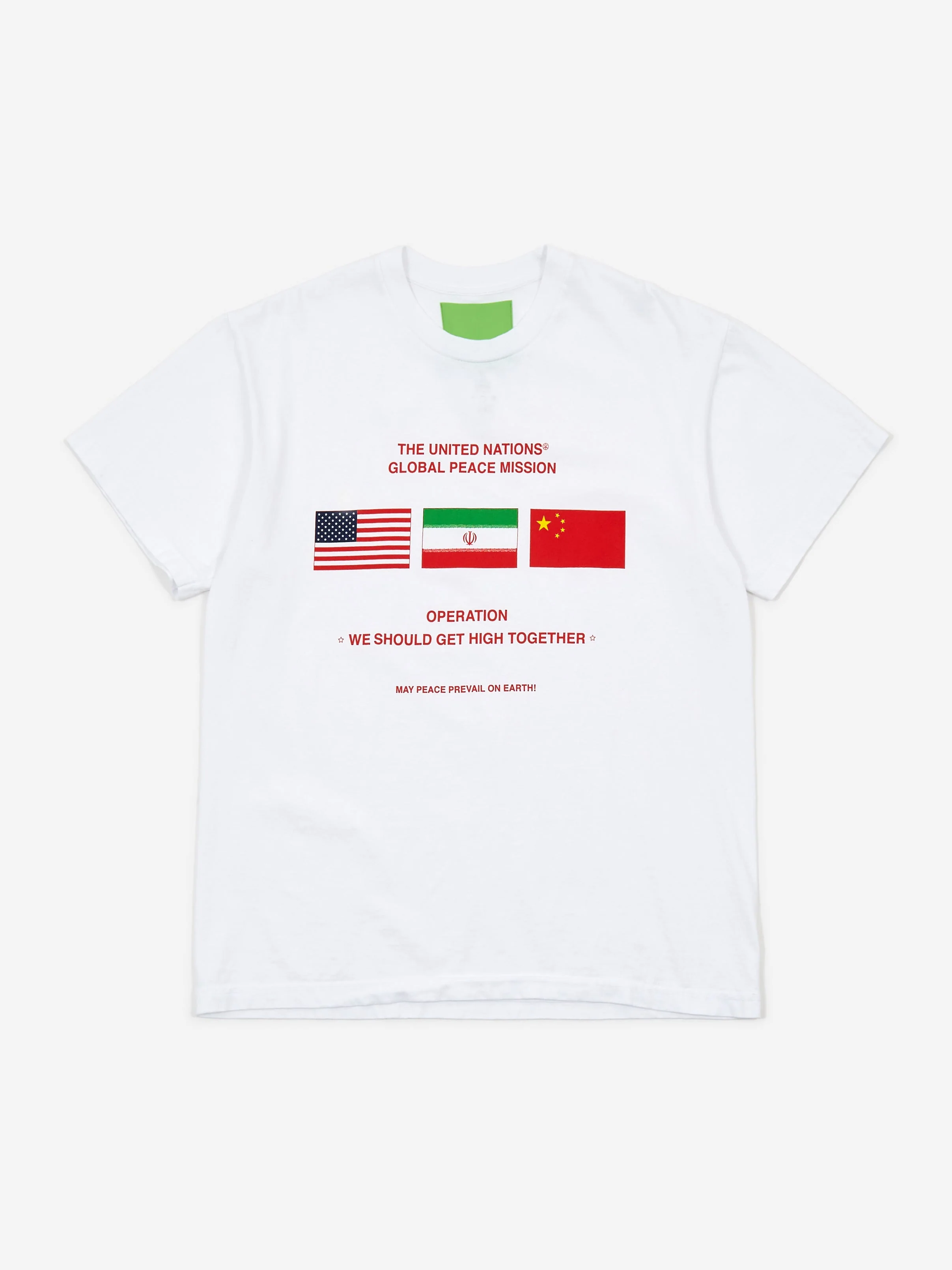 Mister Green Peace MiShort Sleeveion Short Sleeve T-Shirt - White