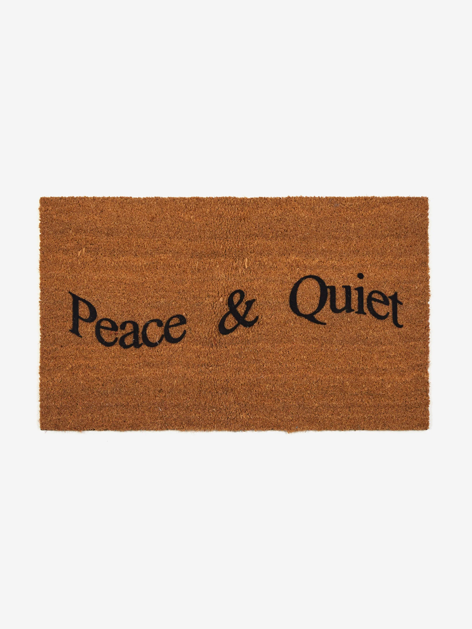 Museum Of Peace and Quiet Wordmark Doormat - Sand