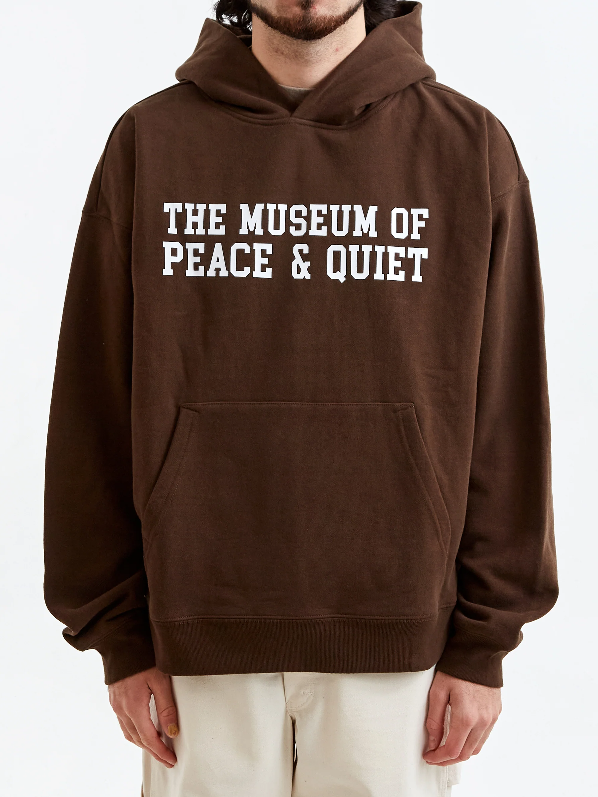 Museum Of Peace & Quiet Campus Hoodie - Brown - Image 2
