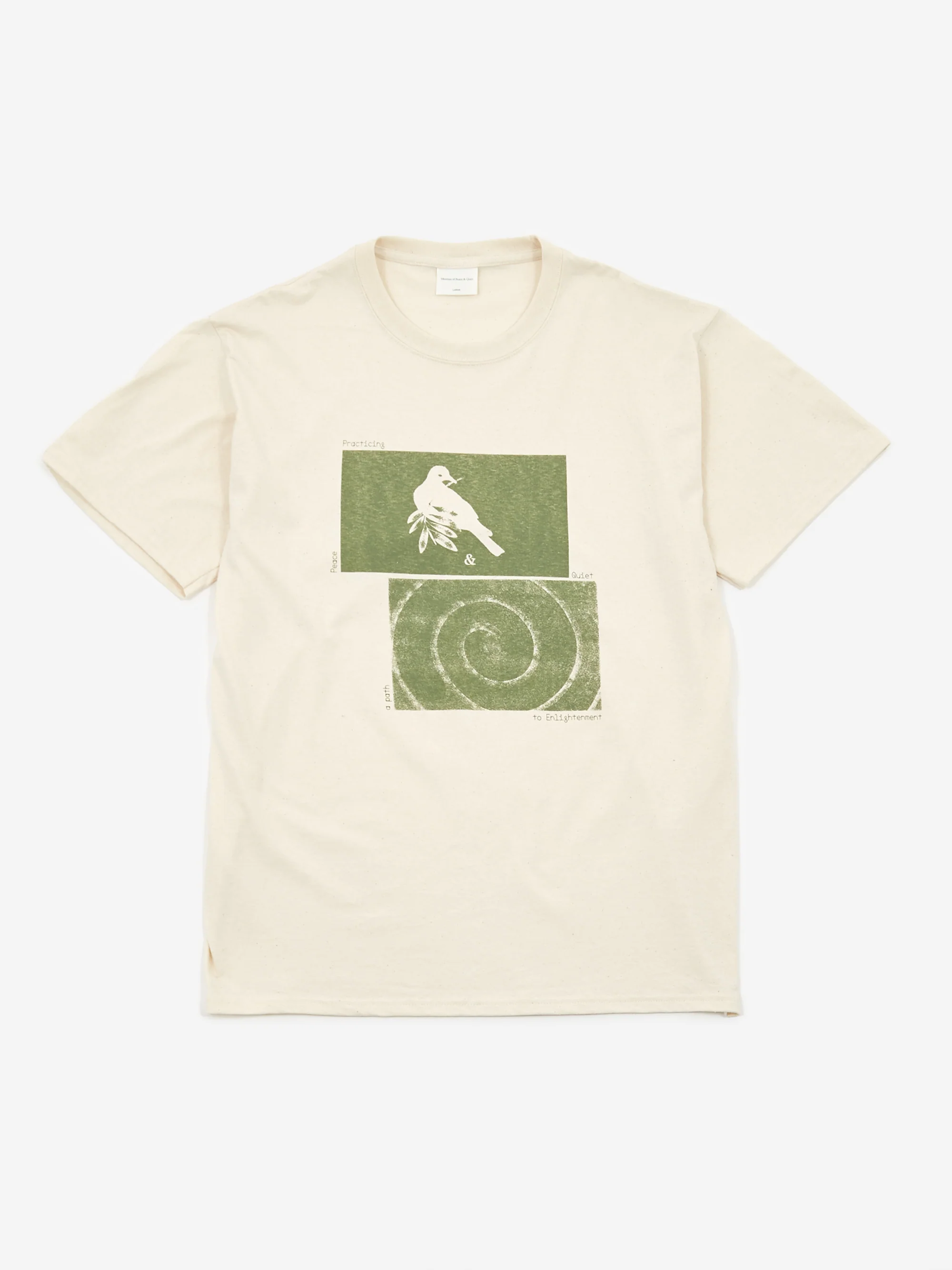 Museum Of Peace & Quiet Dove Shortsleeve T-Shirt - Cream - Image 2