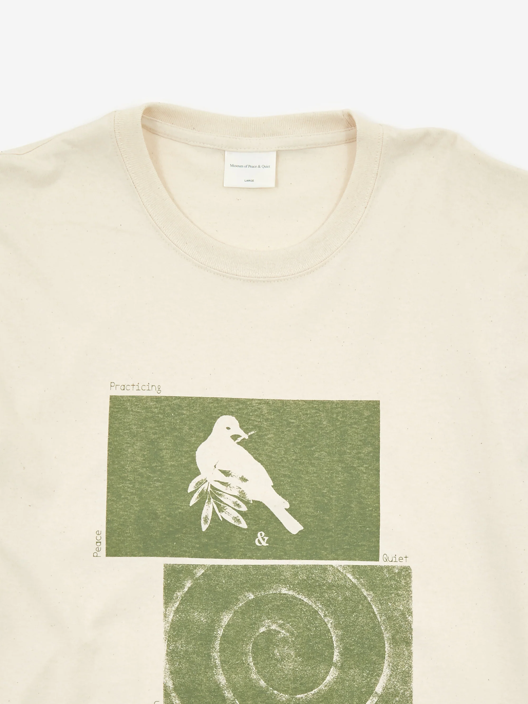 Museum Of Peace & Quiet Dove Shortsleeve T-Shirt - Cream - Image 3