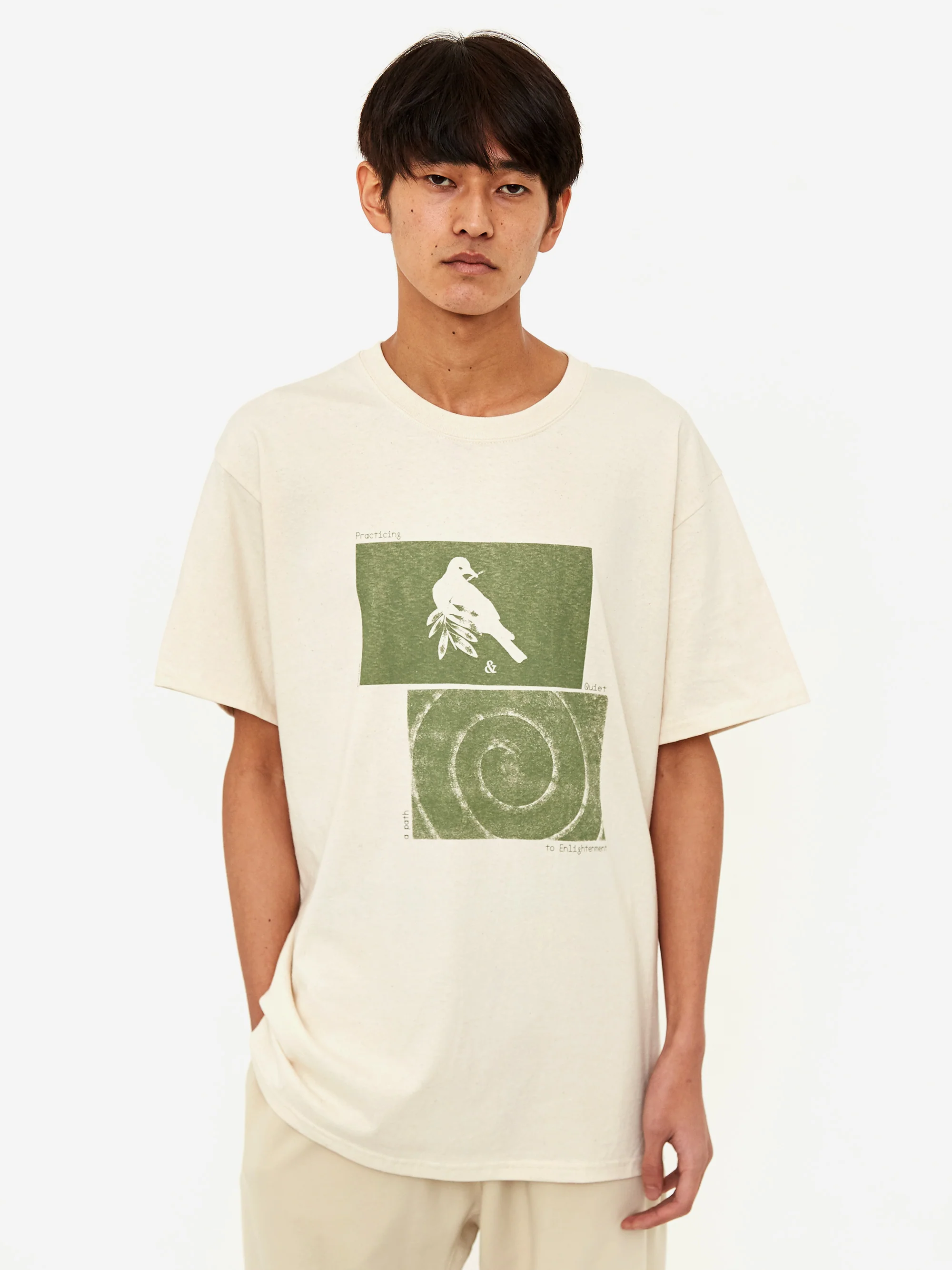 Museum Of Peace & Quiet Dove Shortsleeve T-Shirt - Cream - Image 5