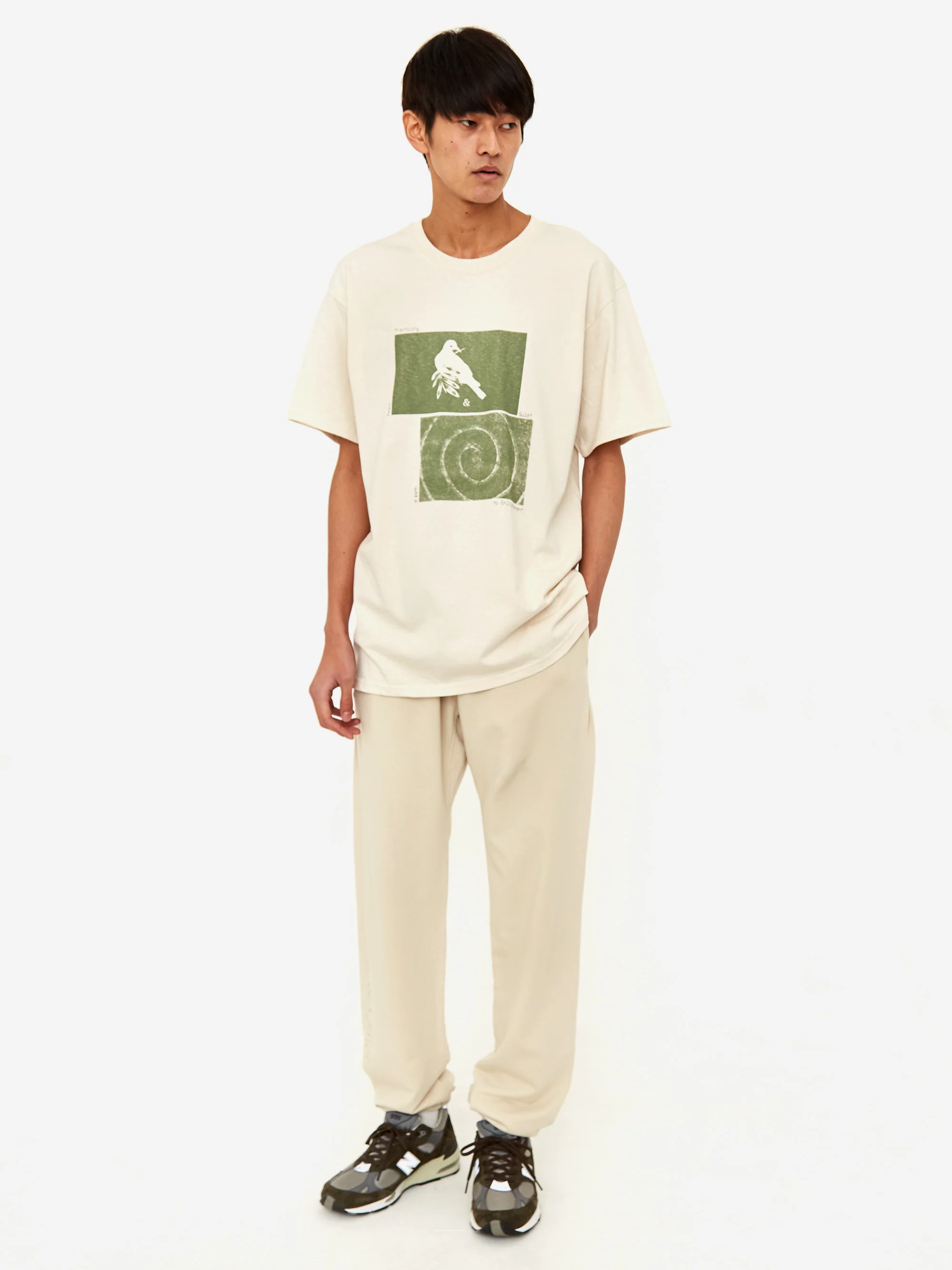 Museum Of Peace & Quiet Dove Shortsleeve T-Shirt - Cream - Image 6