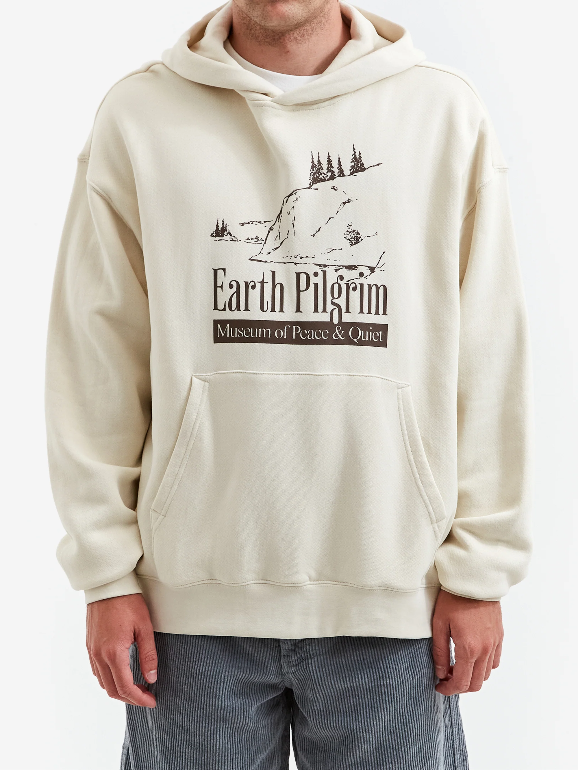 Museum Of Peace & Quiet Earth Pilgrim Hoodie - Bone - Image 2