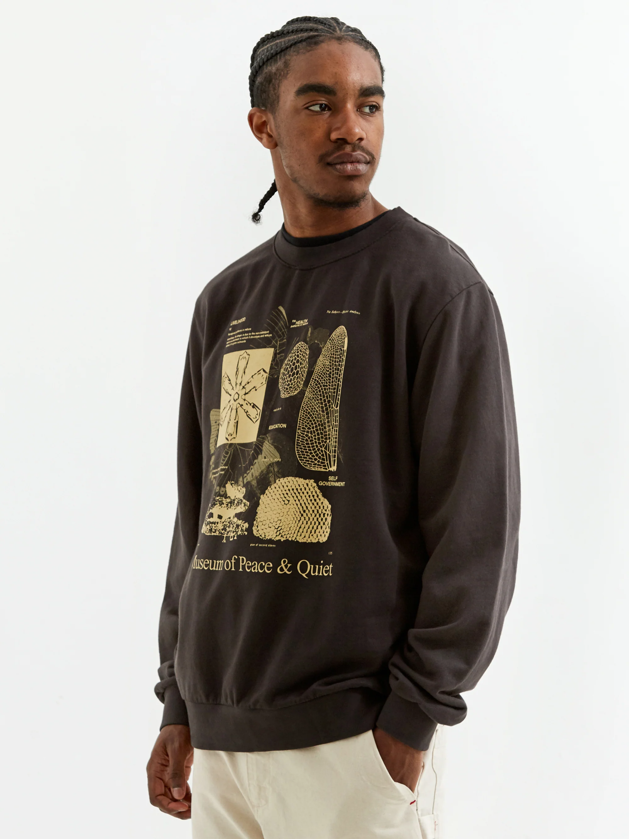 Museum Of Peace & Quiet Fibonacci Crewneck - Black - Image 5