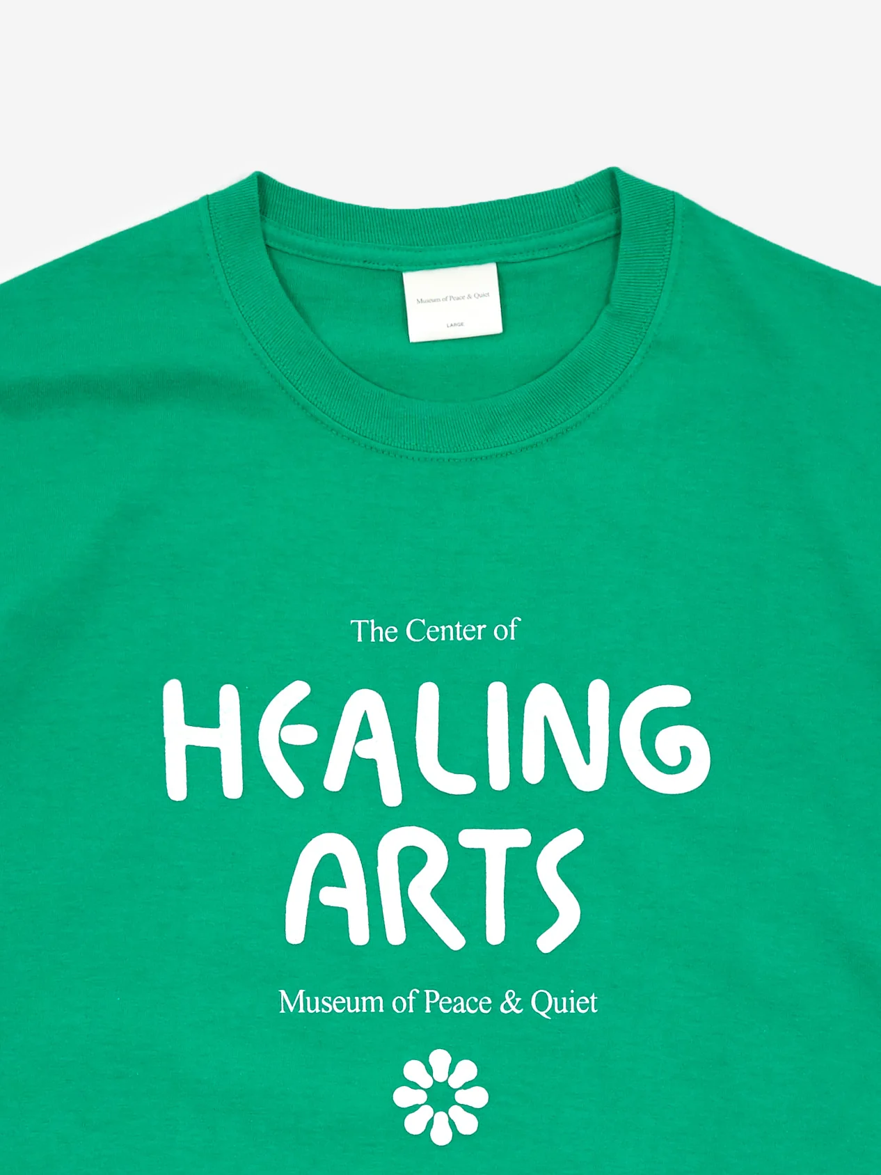 Museum Of Peace & Quiet Healing Arts T-Shirt - Green - Image 2
