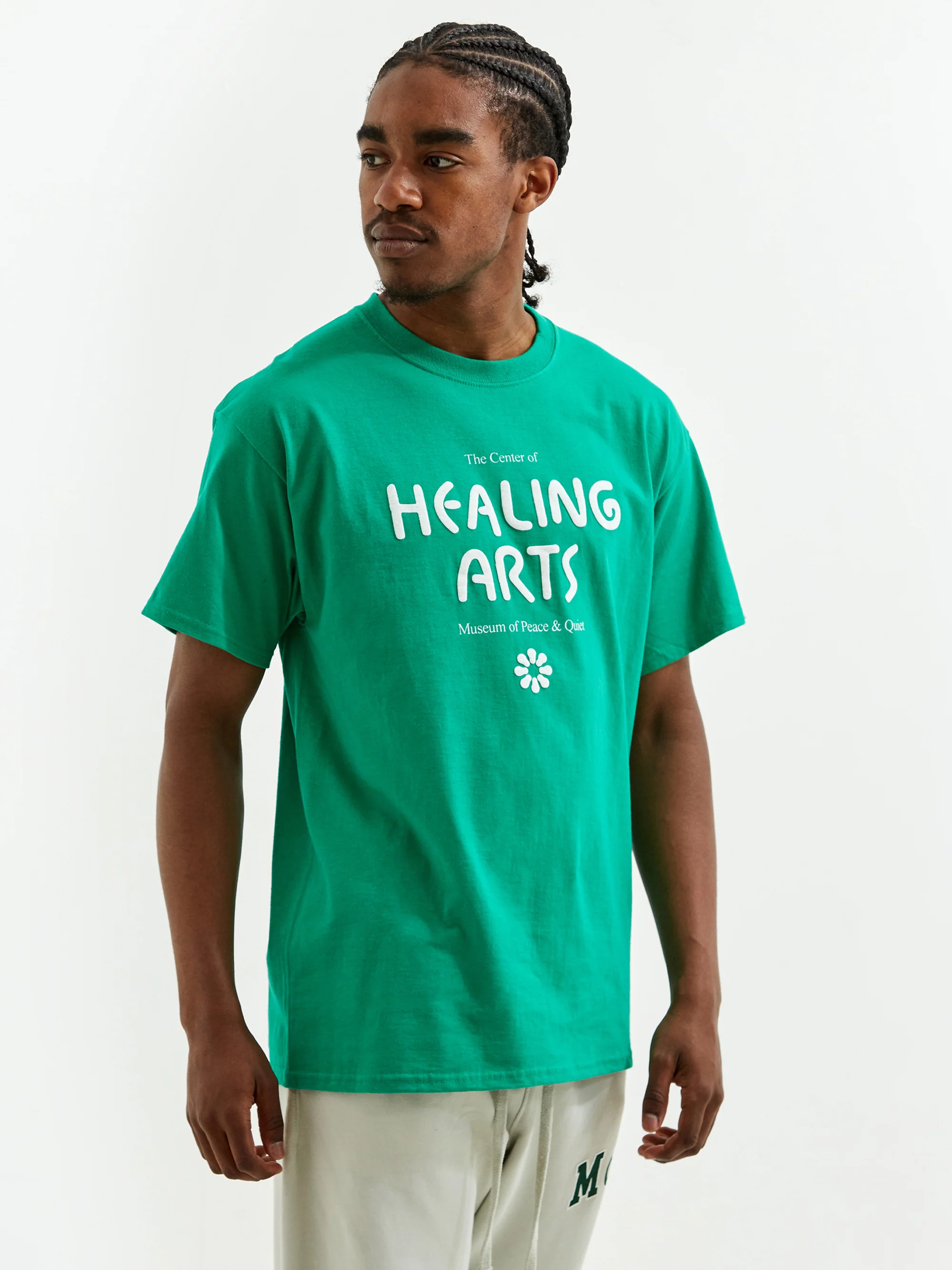 Museum Of Peace & Quiet Healing Arts T-Shirt - Green - Image 6