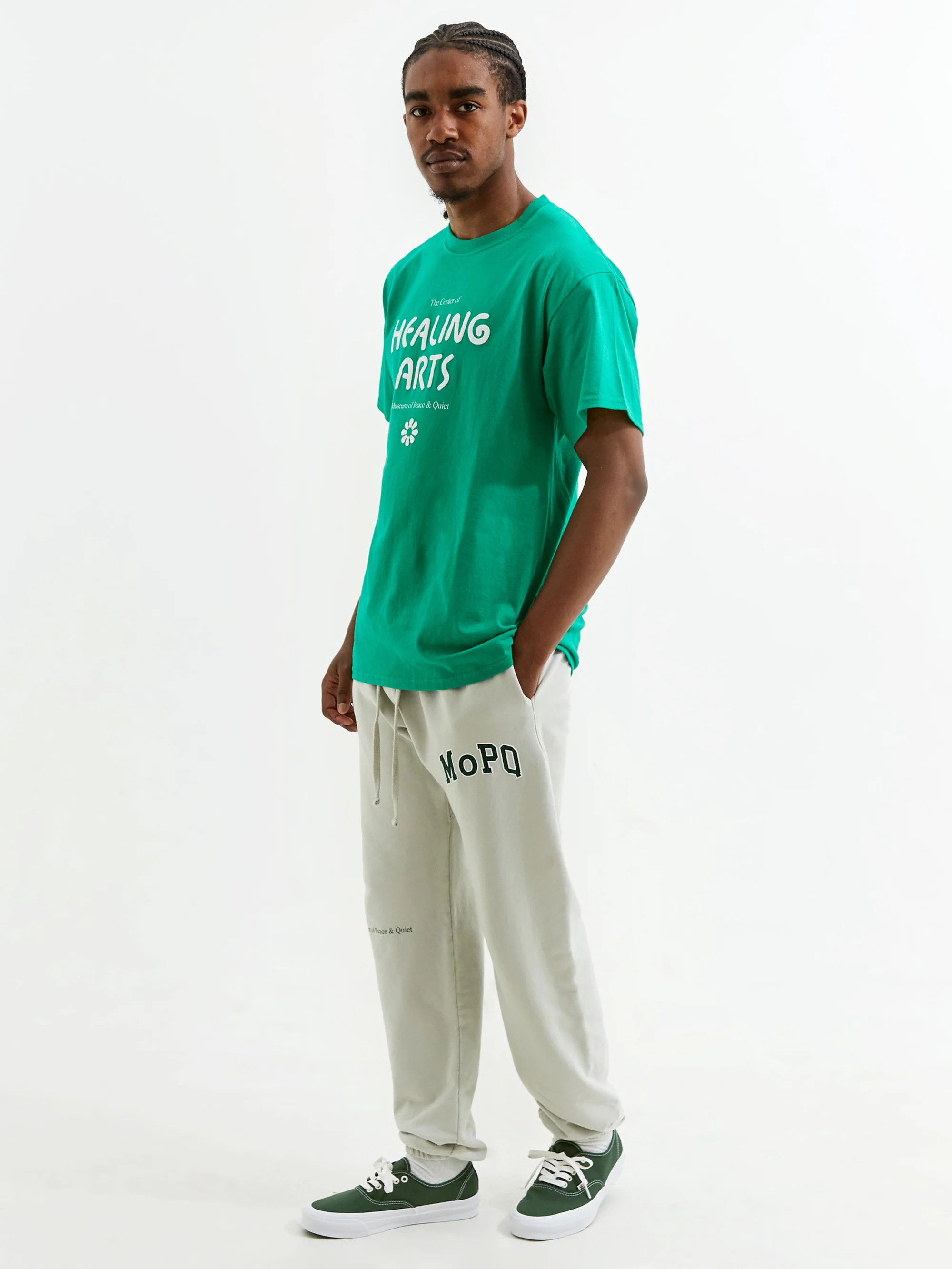Museum Of Peace & Quiet Healing Arts T-Shirt - Green - Image 7