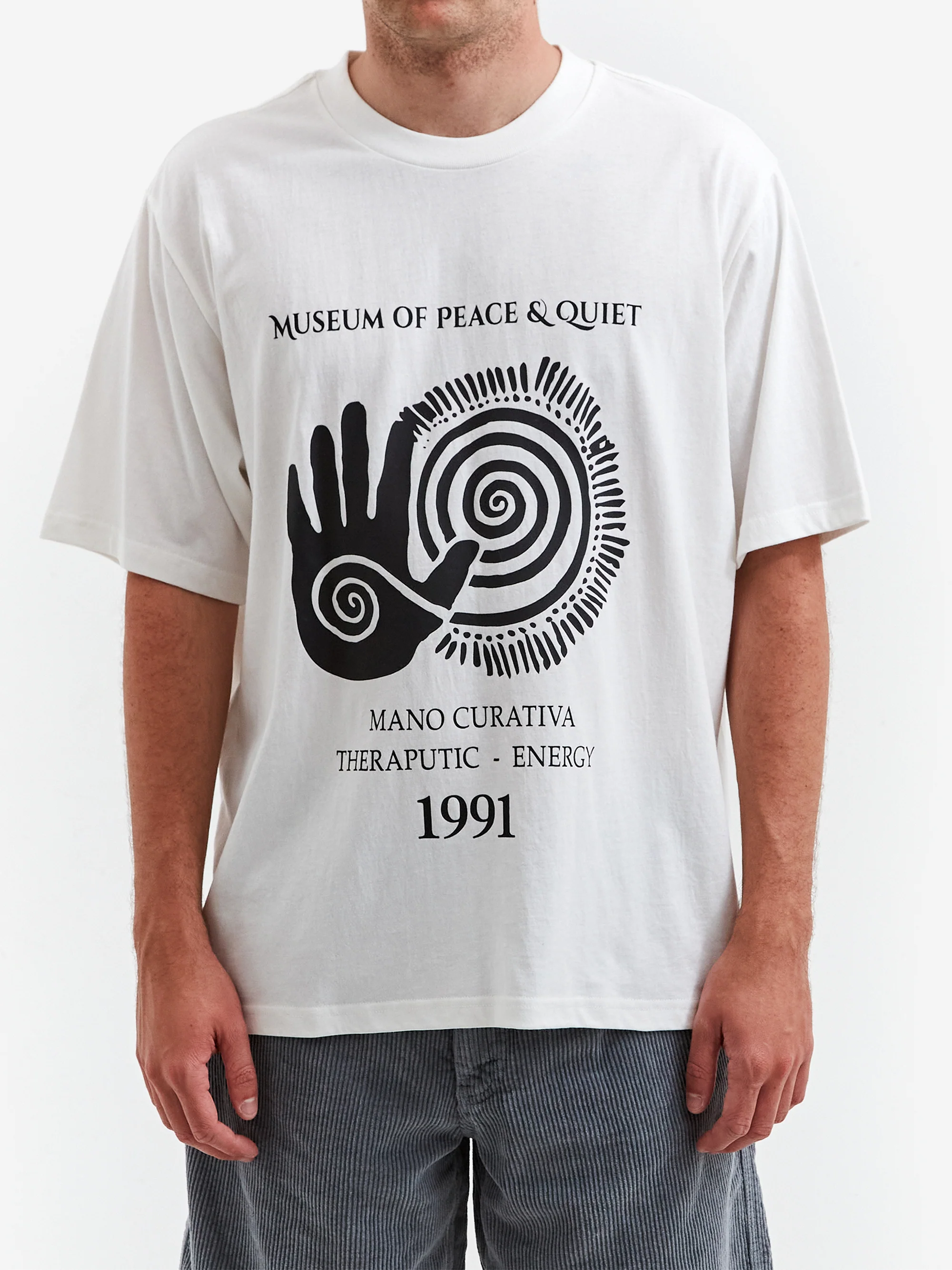 Museum Of Peace & Quiet Mano Curativa T-Shirt - White - Image 2