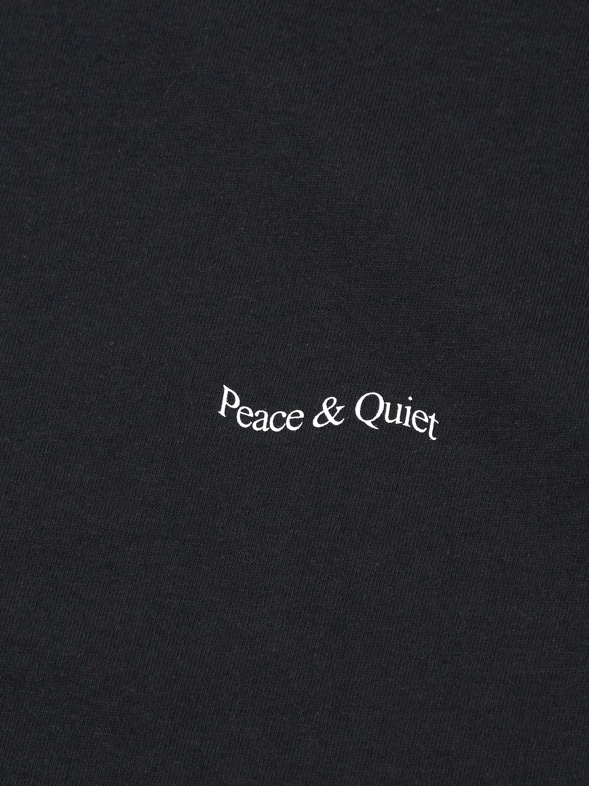 Museum Of Peace & Quiet Micro Wordmark T-Shirt - Black - Image 3