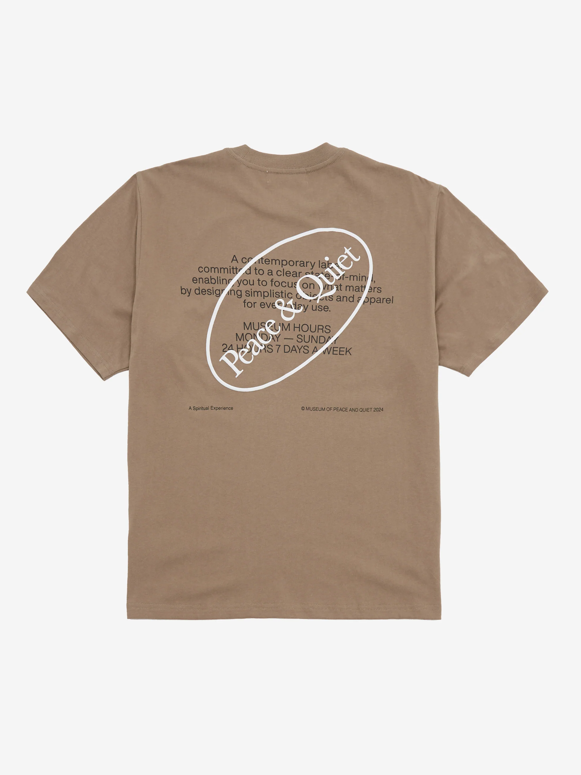 Museum Of Peace & Quiet Museum Hours T-Shirt - Clay - Image 4