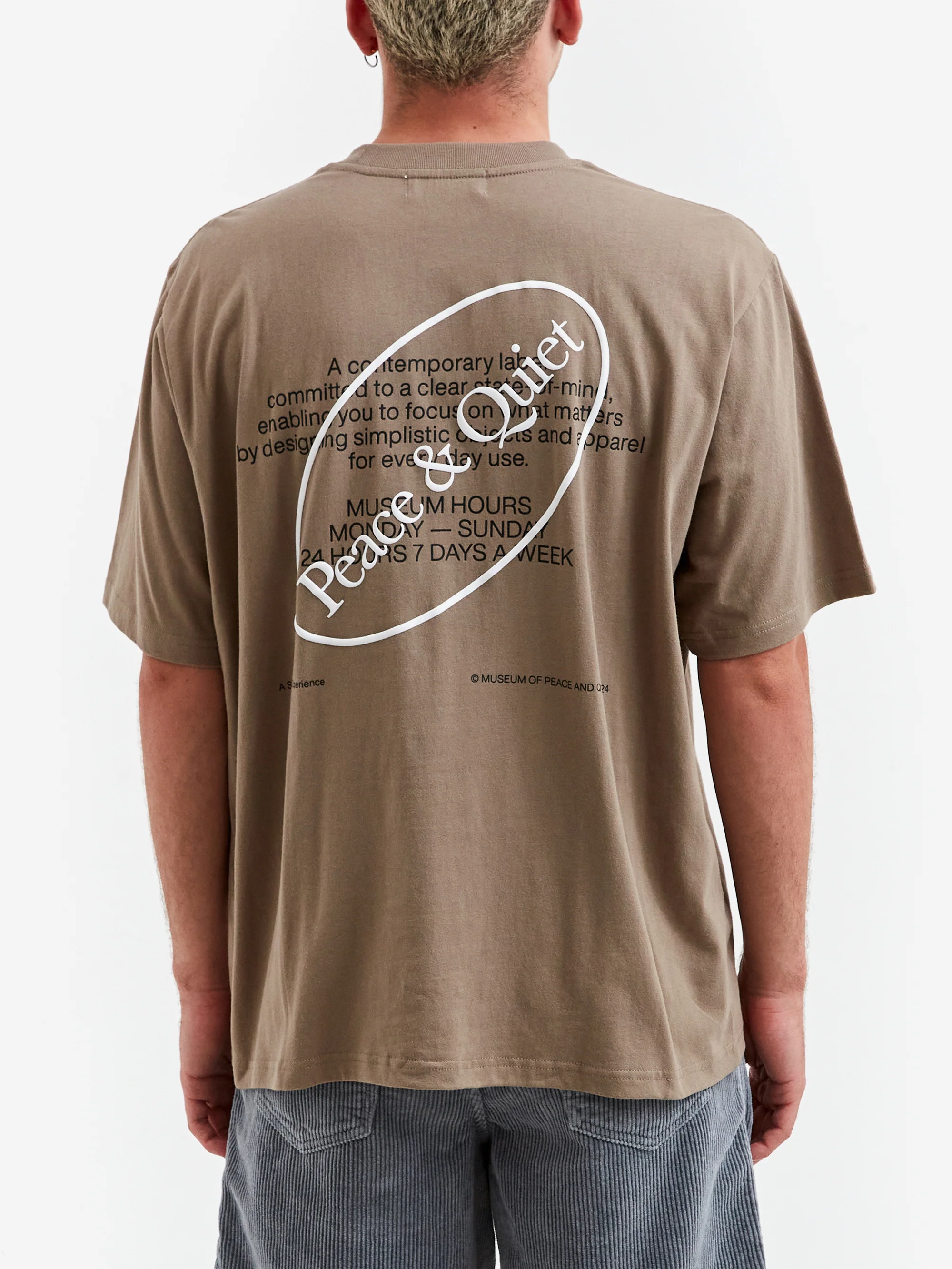 Museum Of Peace & Quiet Museum Hours T-Shirt - Clay - Image 6