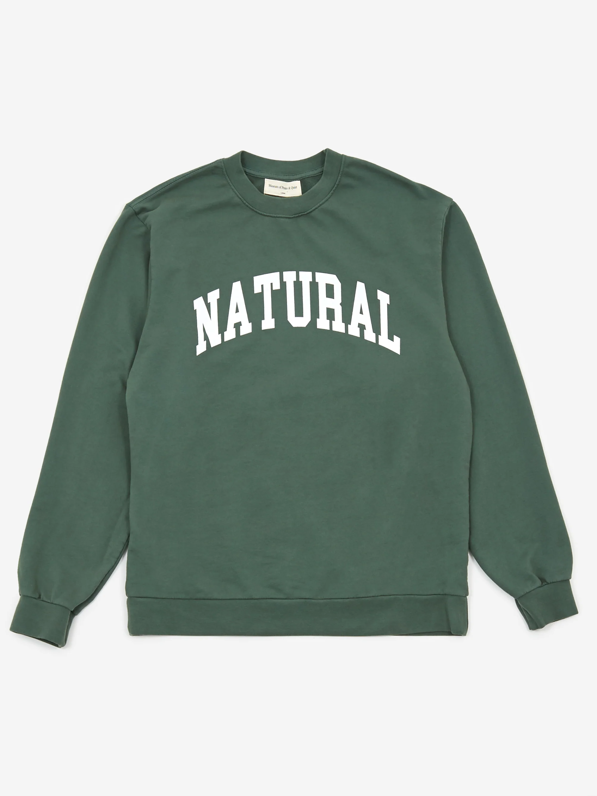 Museum Of Peace & Quiet Natural Crewneck Sweatshirt - Forest - Image 2