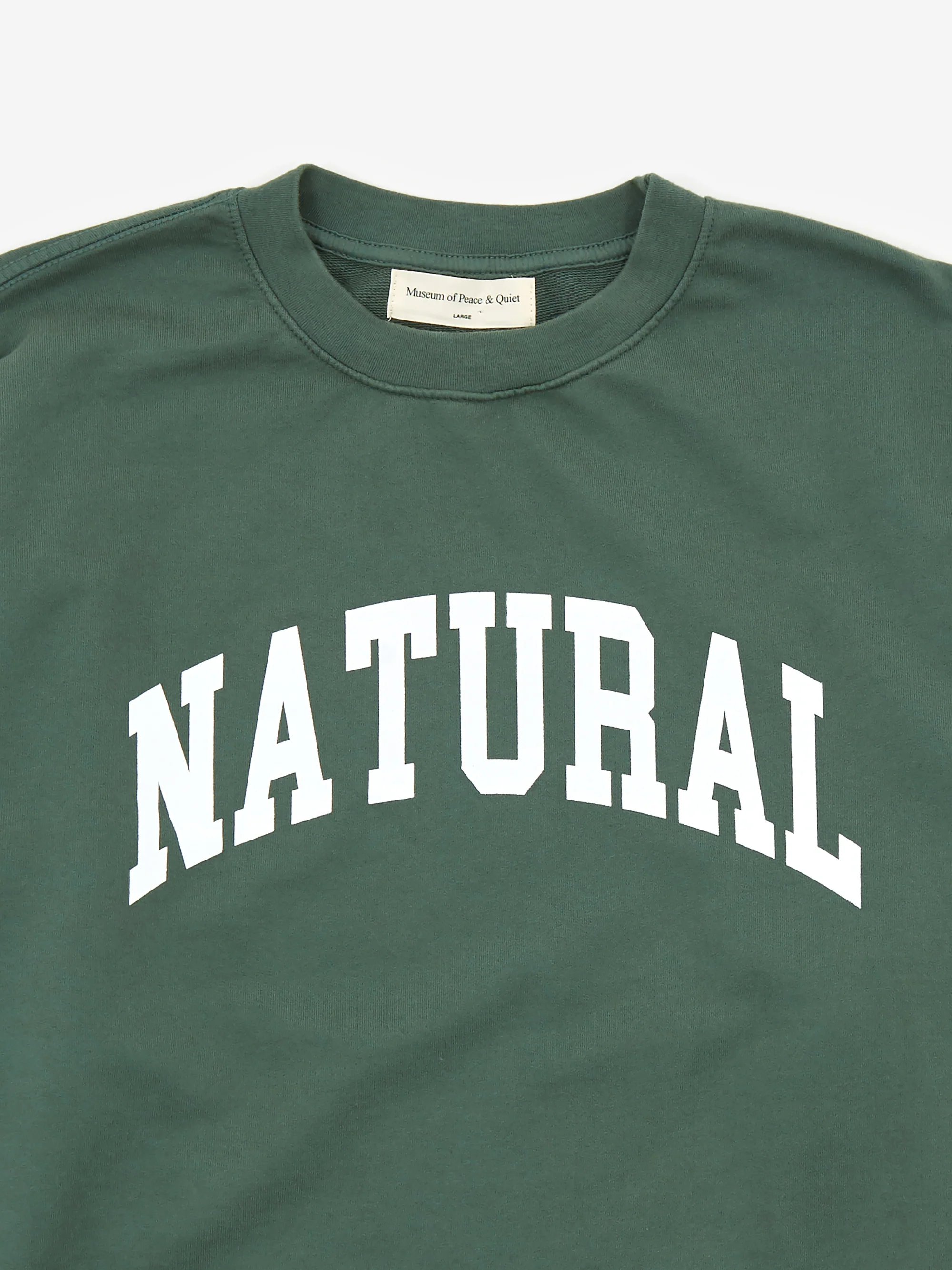 Museum Of Peace & Quiet Natural Crewneck Sweatshirt - Forest - Image 3