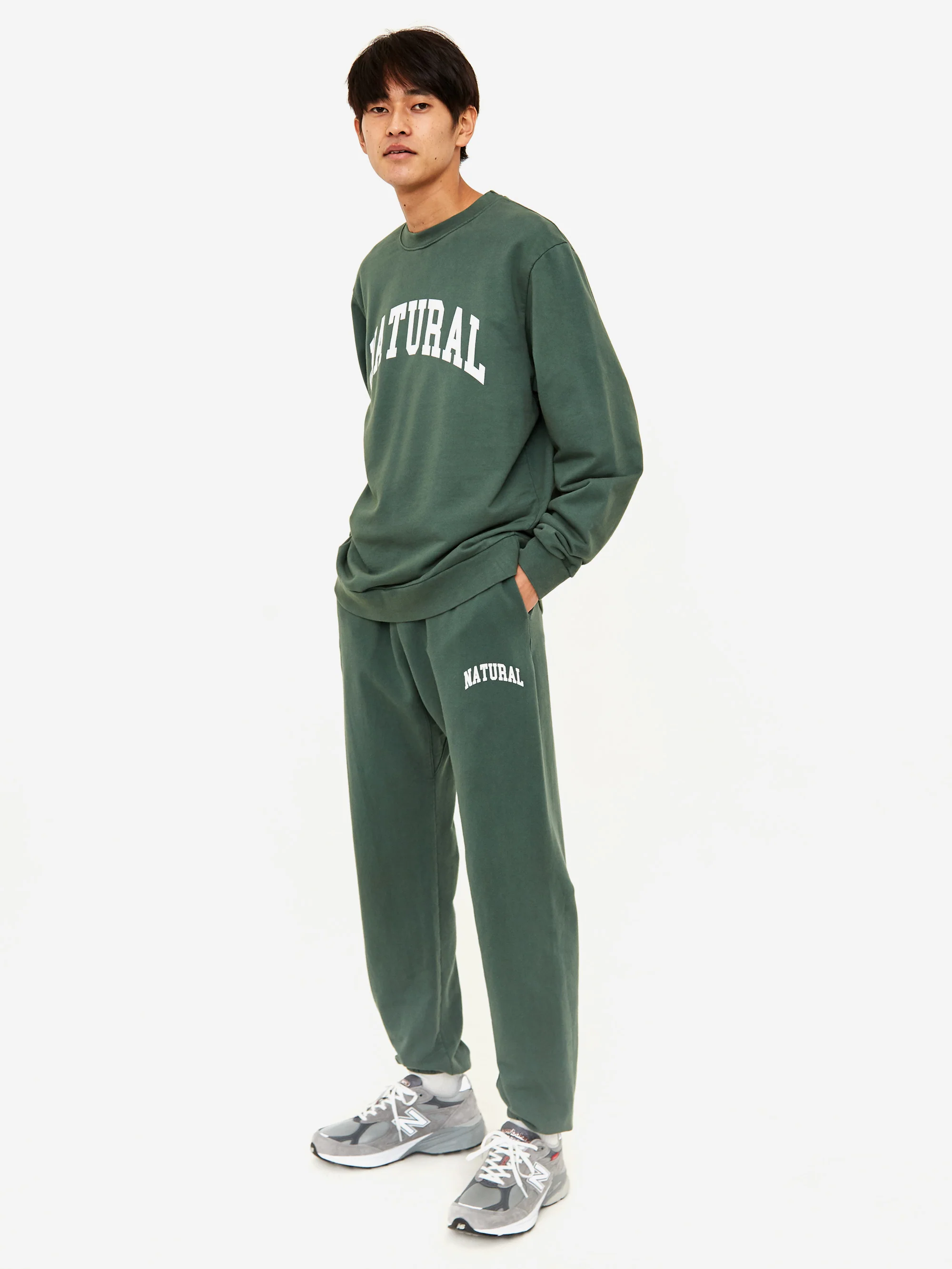 Museum Of Peace & Quiet Natural Crewneck Sweatshirt - Forest - Image 6