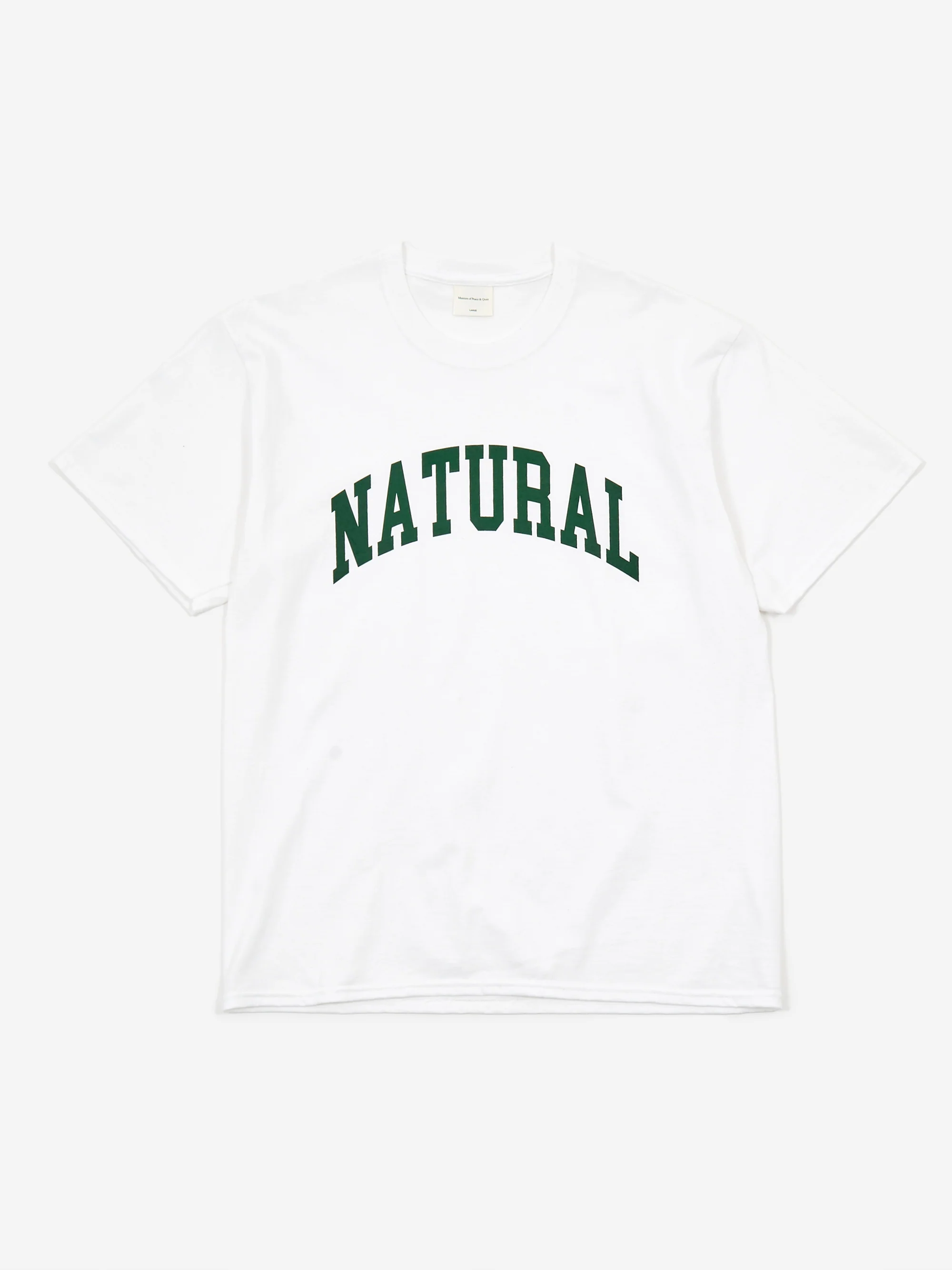 Museum Of Peace & Quiet Natural Shortsleeve T-Shirt - White - Image 2