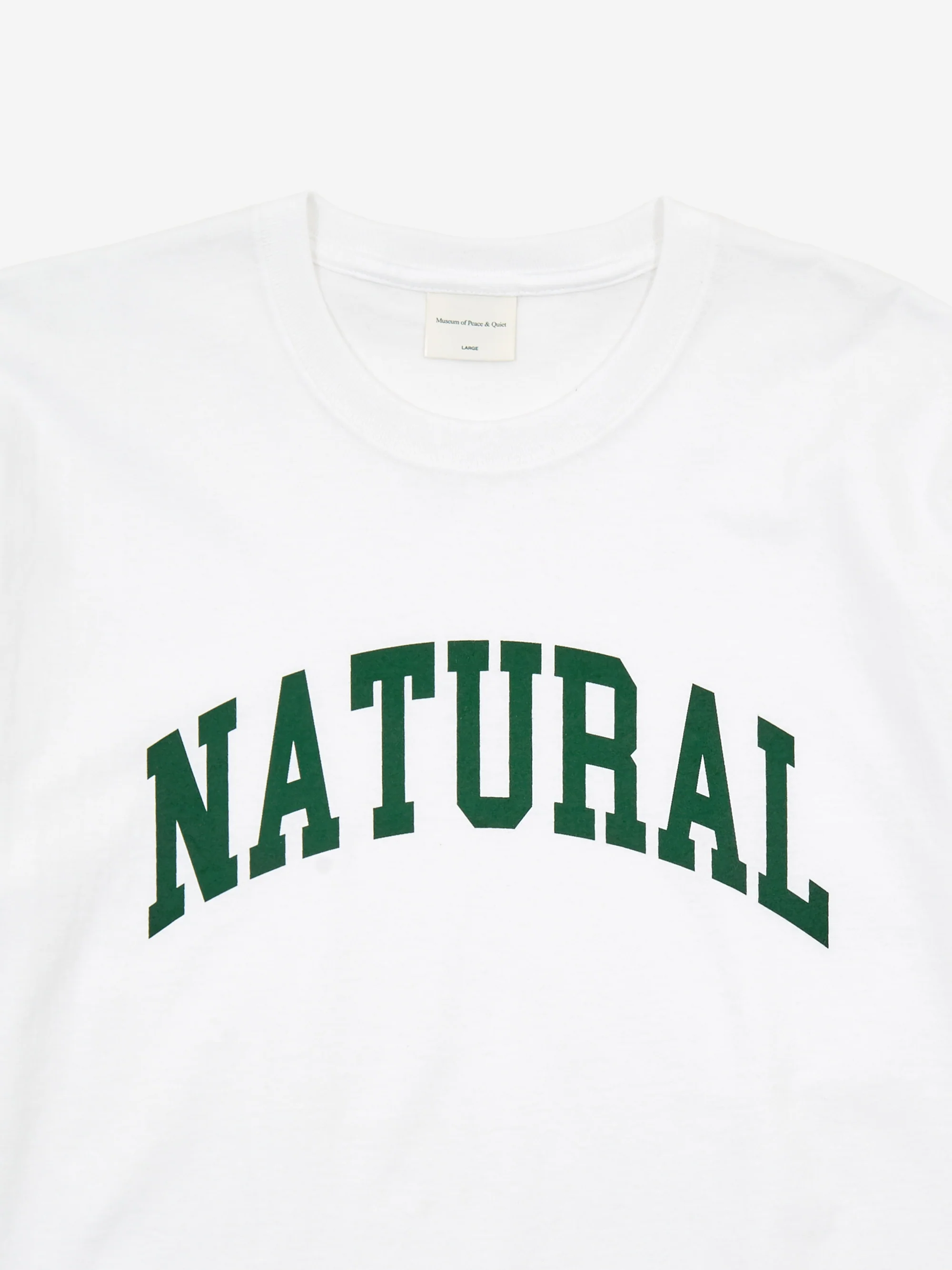 Museum Of Peace & Quiet Natural Shortsleeve T-Shirt - White - Image 3