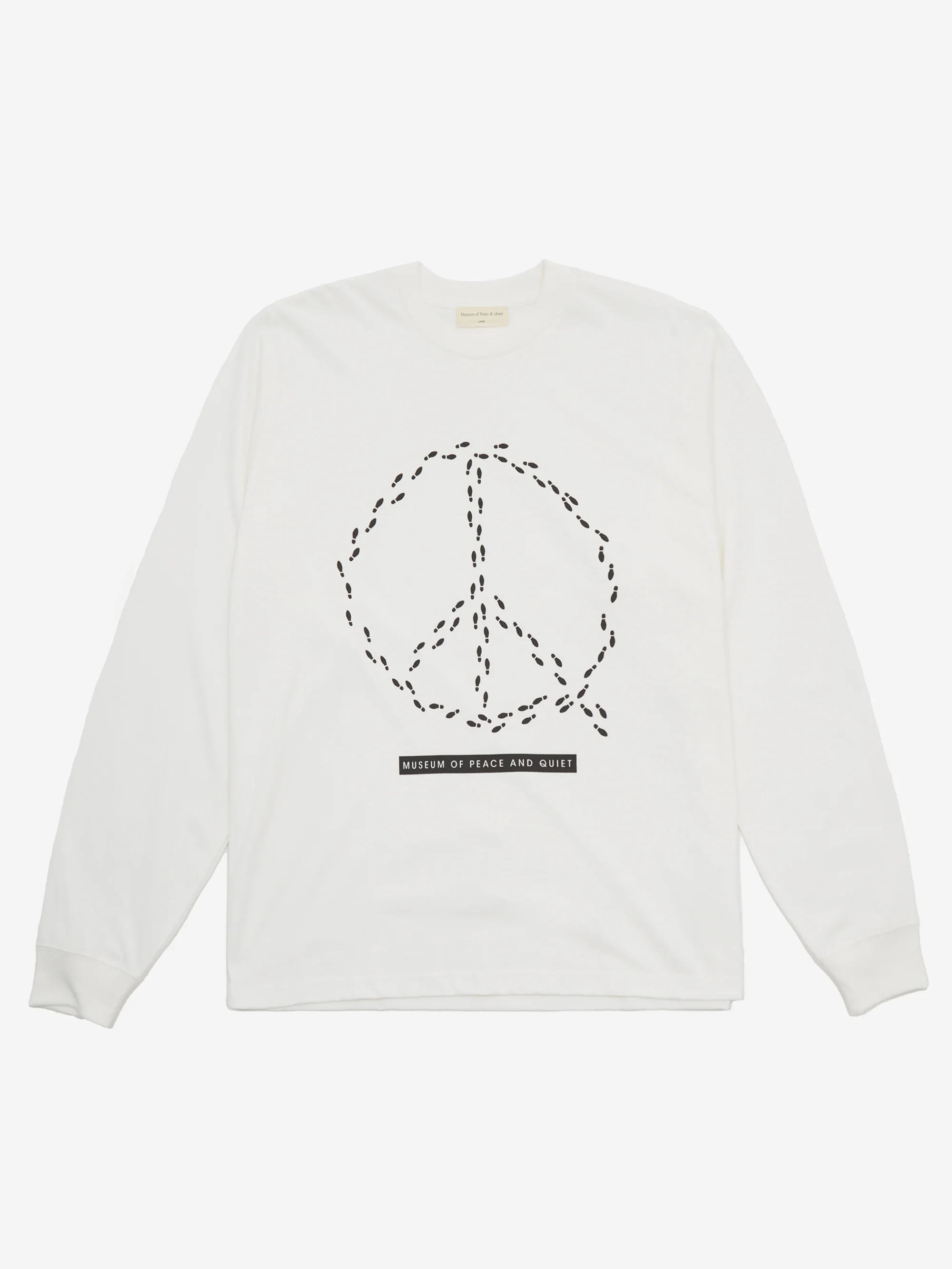 Museum Of Peace & Quiet Peaceful Path Long Sleeve T-Shirt - White