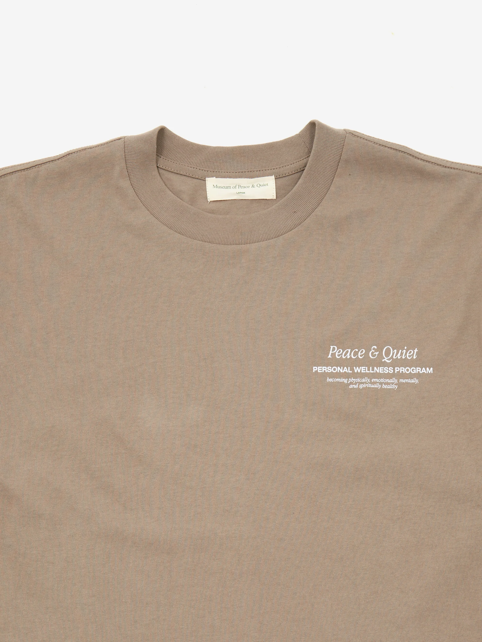 Museum Of Peace & Quiet Wellness Program T-Shirt - Coffee - Image 3