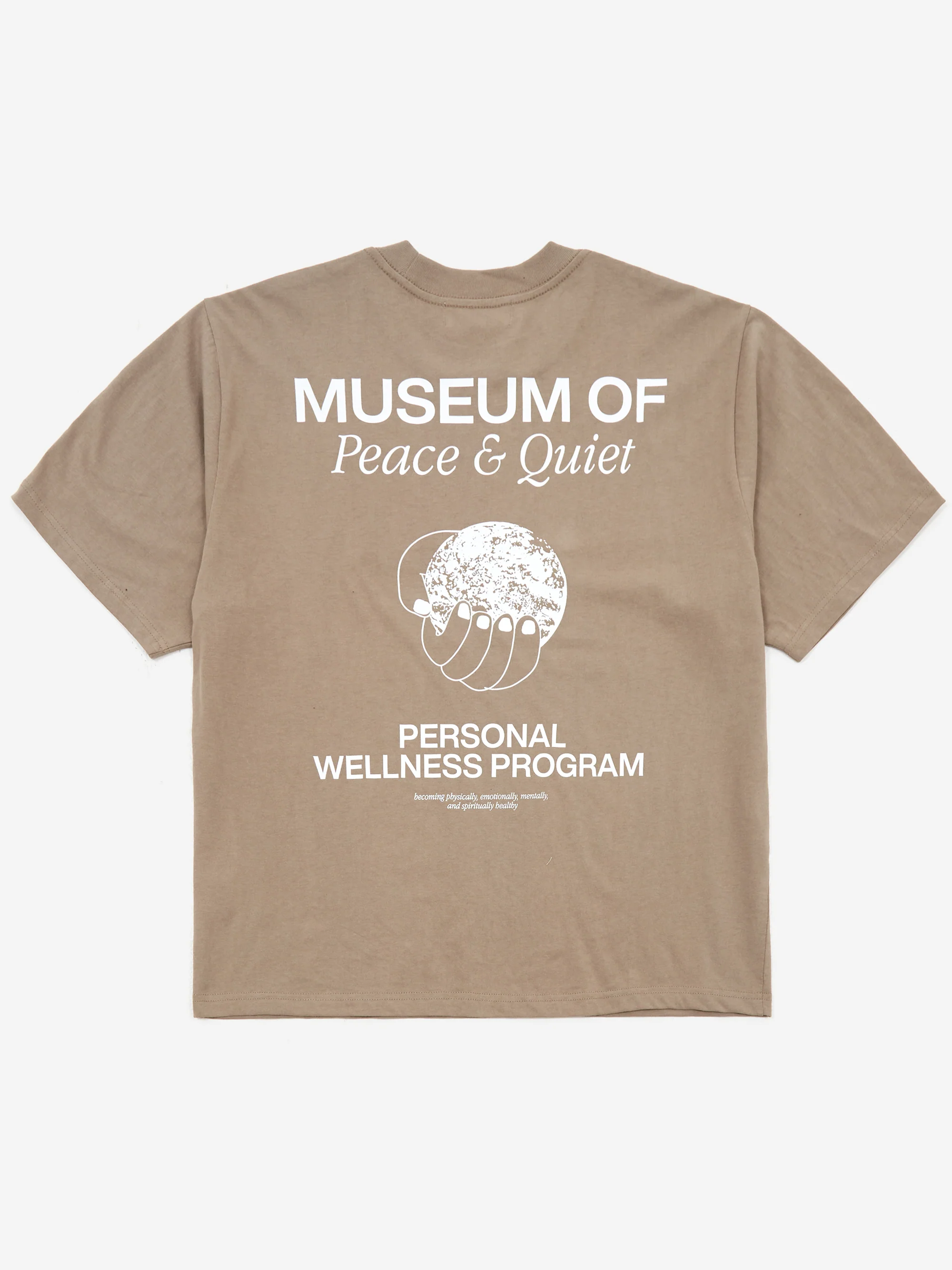 Museum Of Peace & Quiet Wellness Program T-Shirt - Coffee - Image 4
