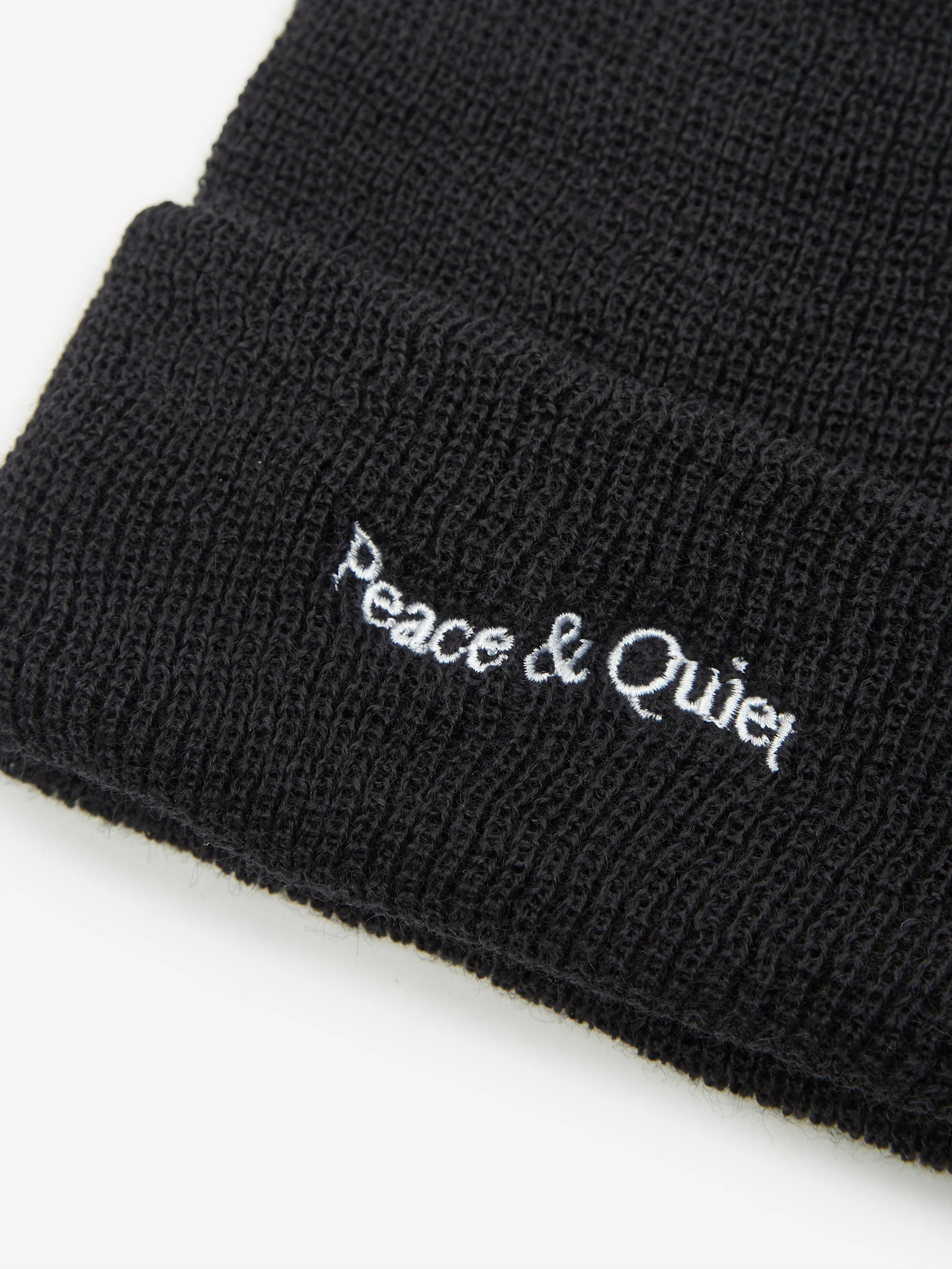 Museum Of Peace & Quiet Wordmark Beanie - Black - Image 3