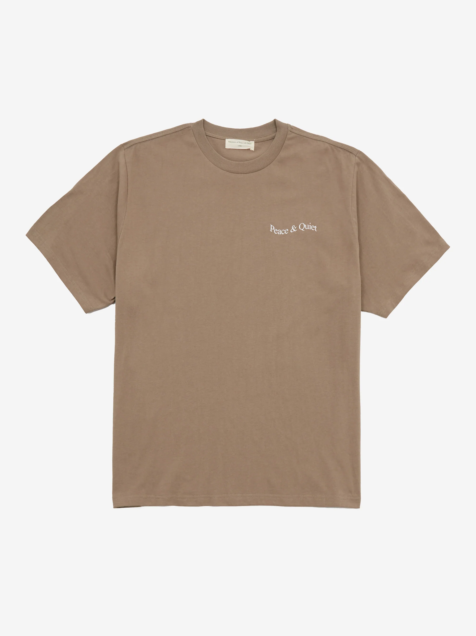 Museum Of Peace & Quiet Wordmark T-Shirt - Clay