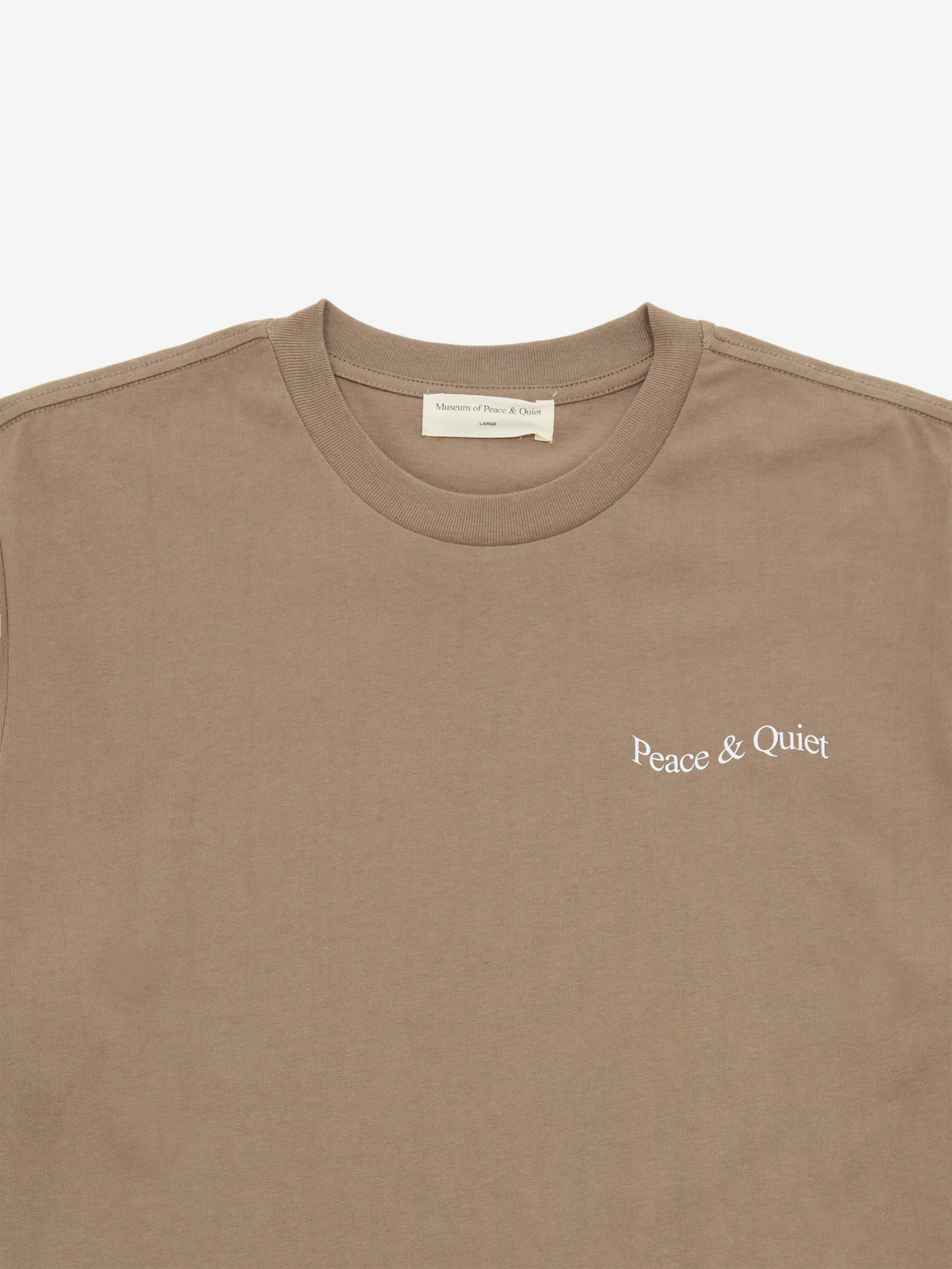 Museum Of Peace & Quiet Wordmark T-Shirt - Clay - Image 3