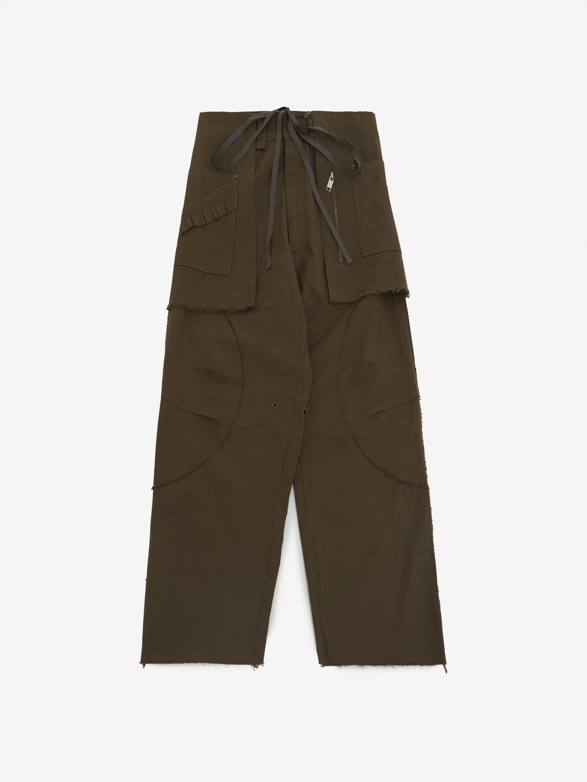 NACHE 2-Piece Pocket Skirt Pants - Khaki - Image 4