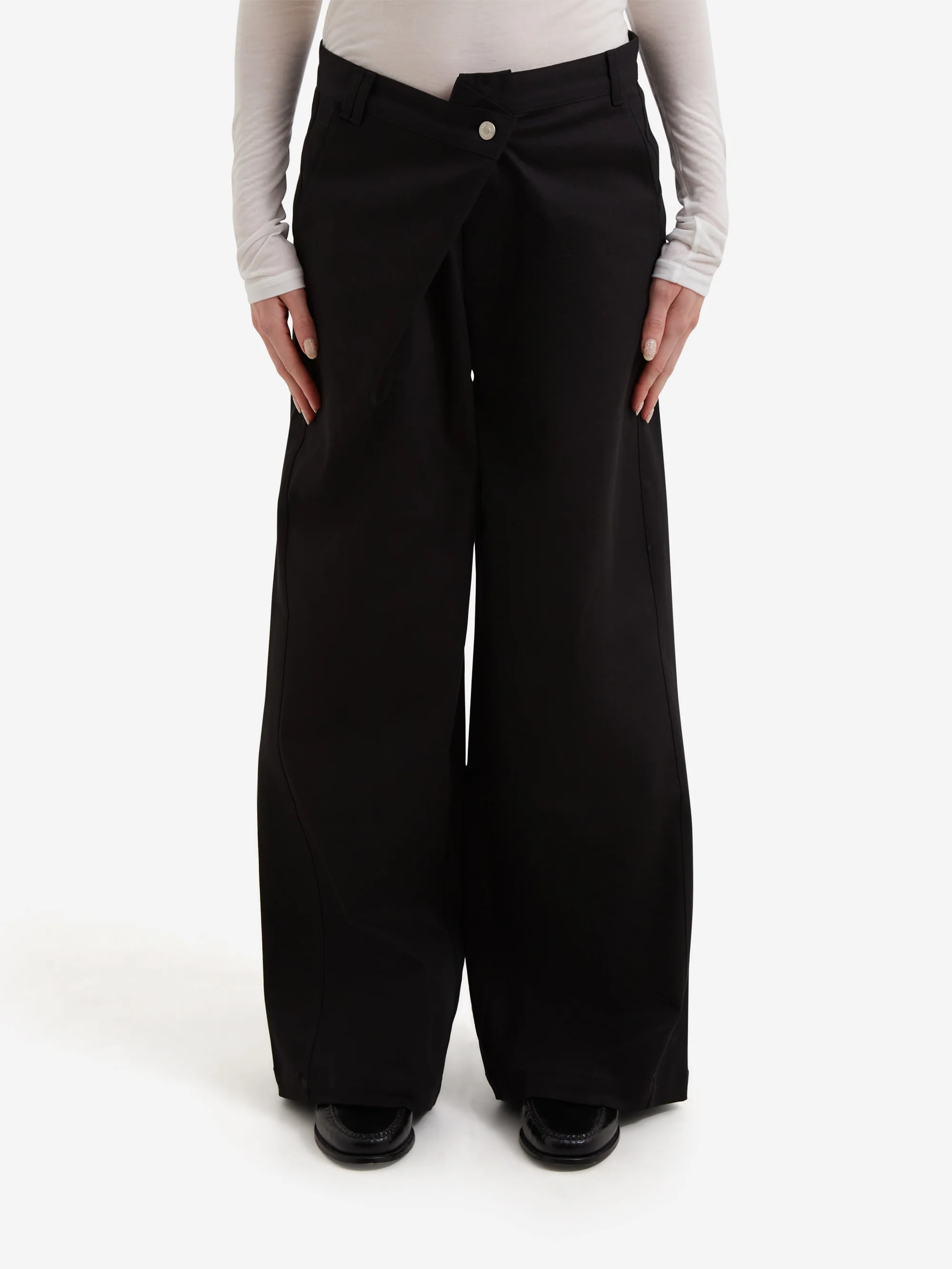 NACHE Folded Wide Pants - Black