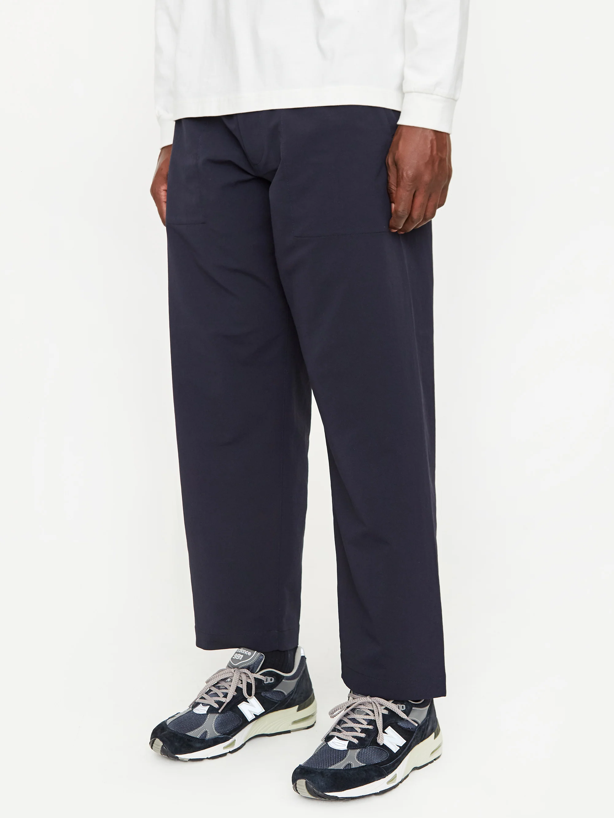 Nanamica ALPHADRY Wide Easy Pant - Navy - old stlye - Image 5