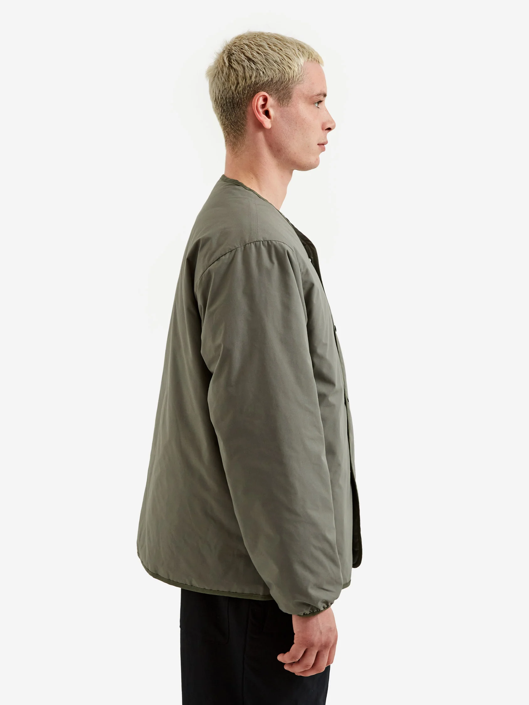 Nanamica Reversible Down Cardigan - Sage Green - Image 12