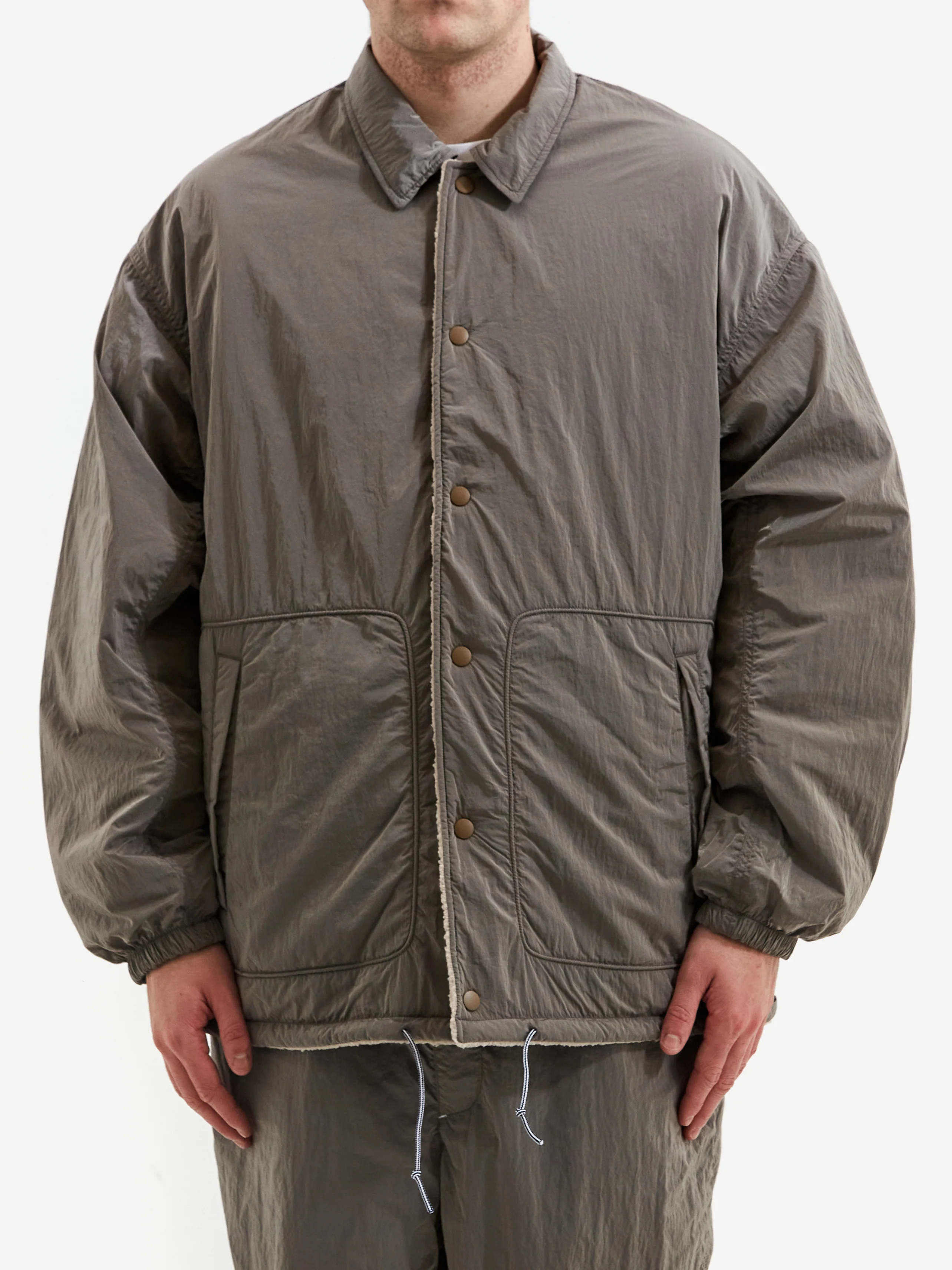 Nanamica Reversible Wind Jacket - Beige - Image 8