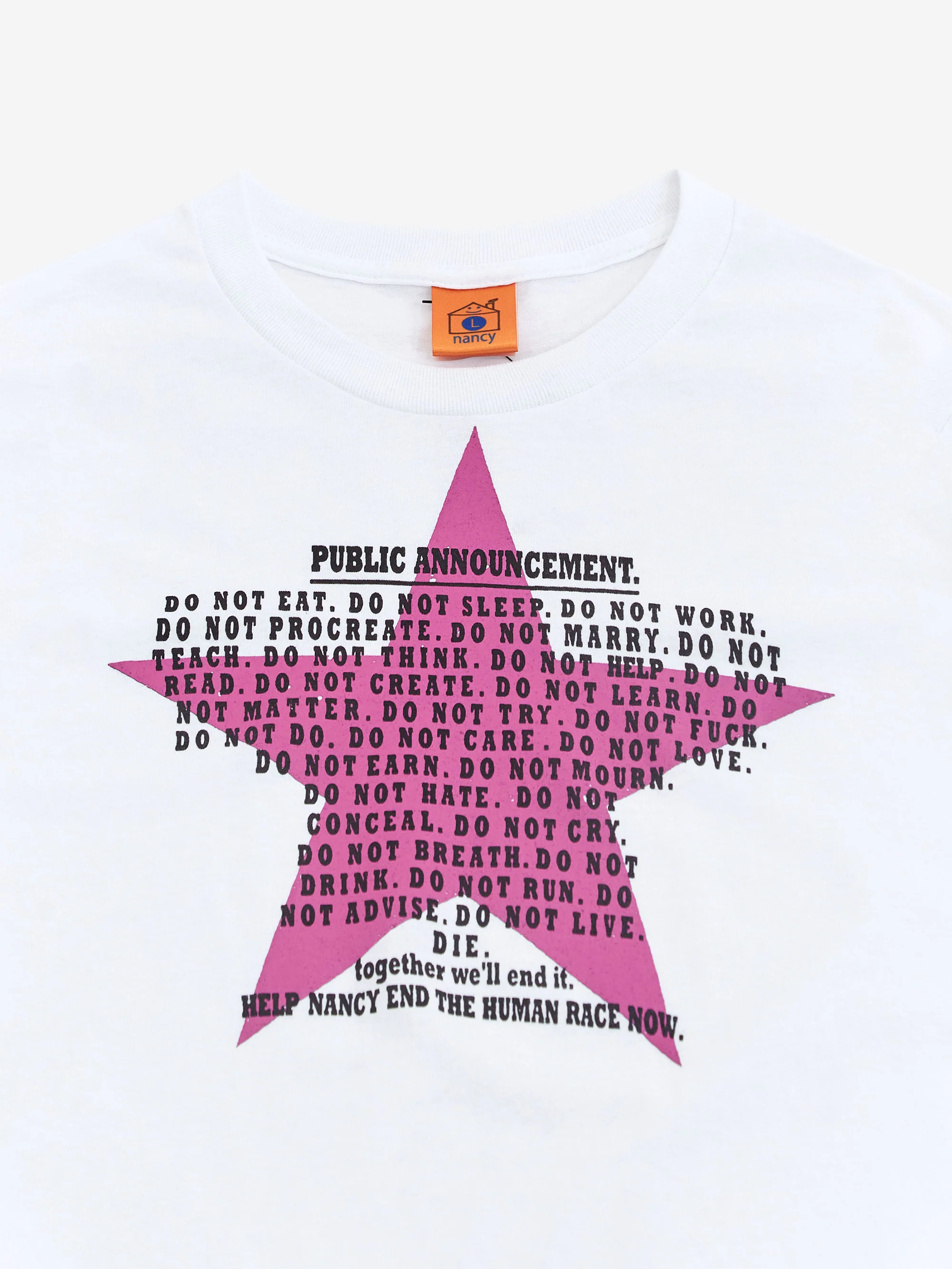 Nancy Anarchy T-Shirt - White - Image 3