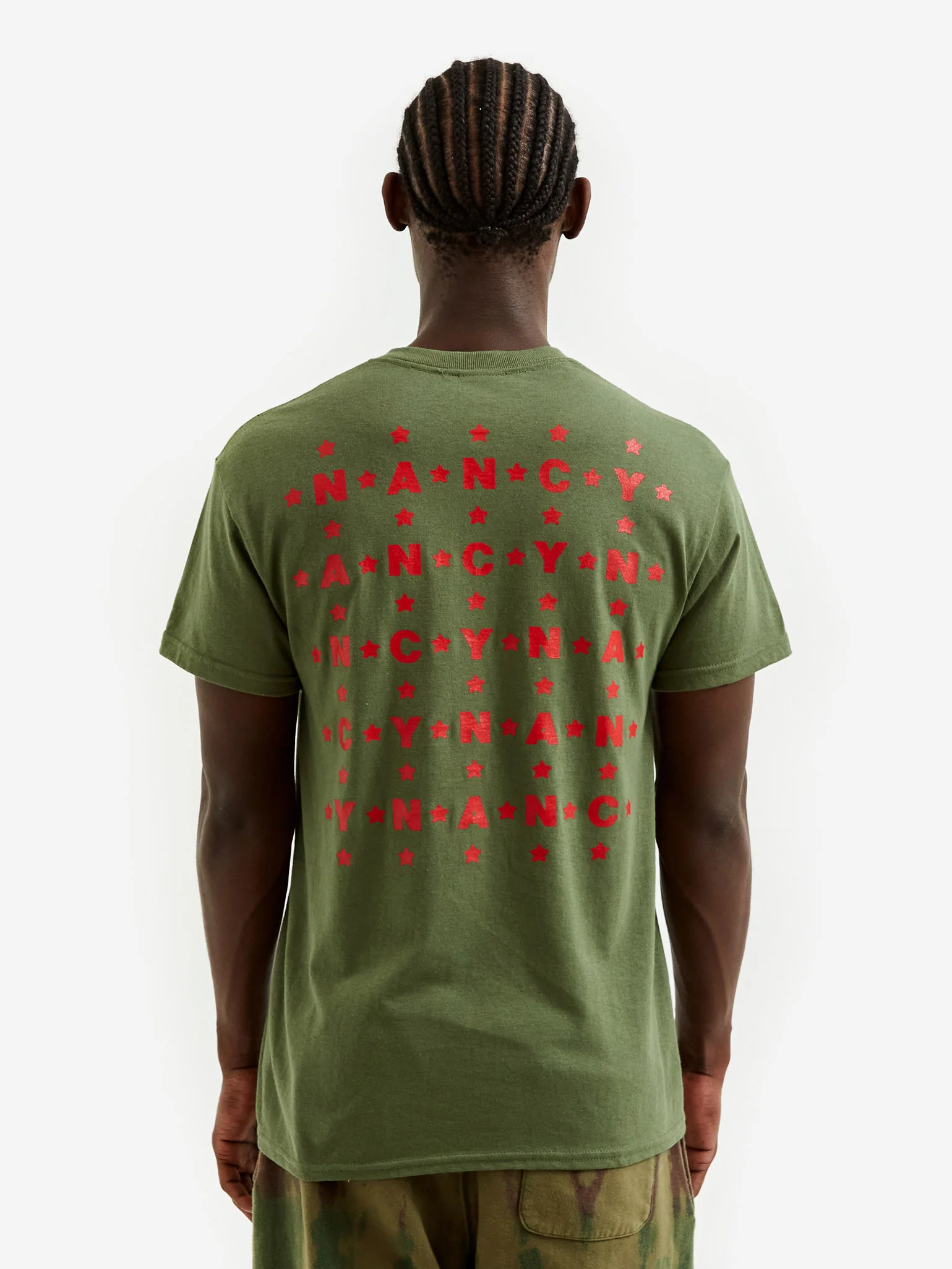 Nancy Crush Their Heads Tee - Military Green - Image 2