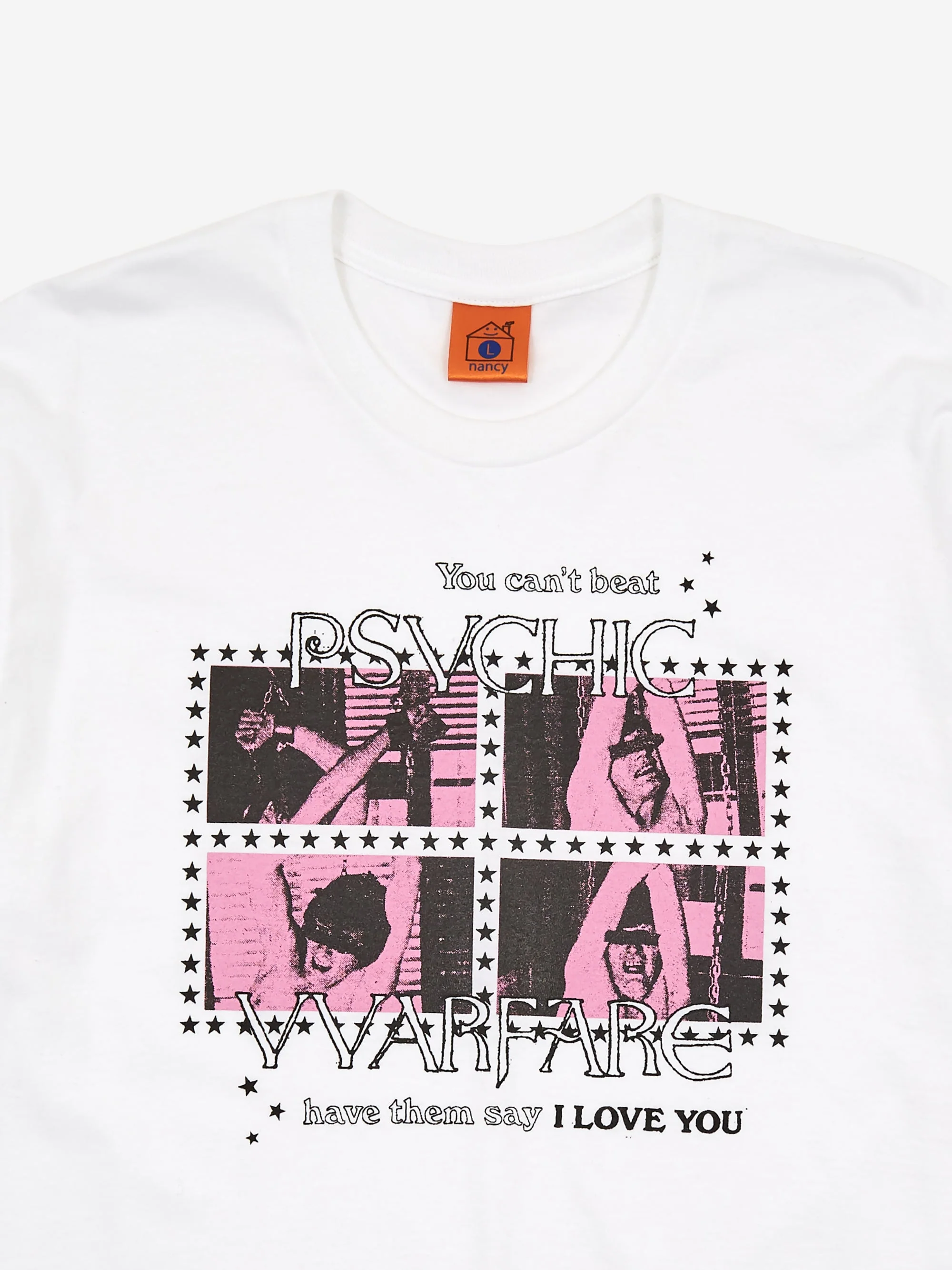 Nancy Psychic Warefare Short Sleeve T-Shirt - White - Image 3