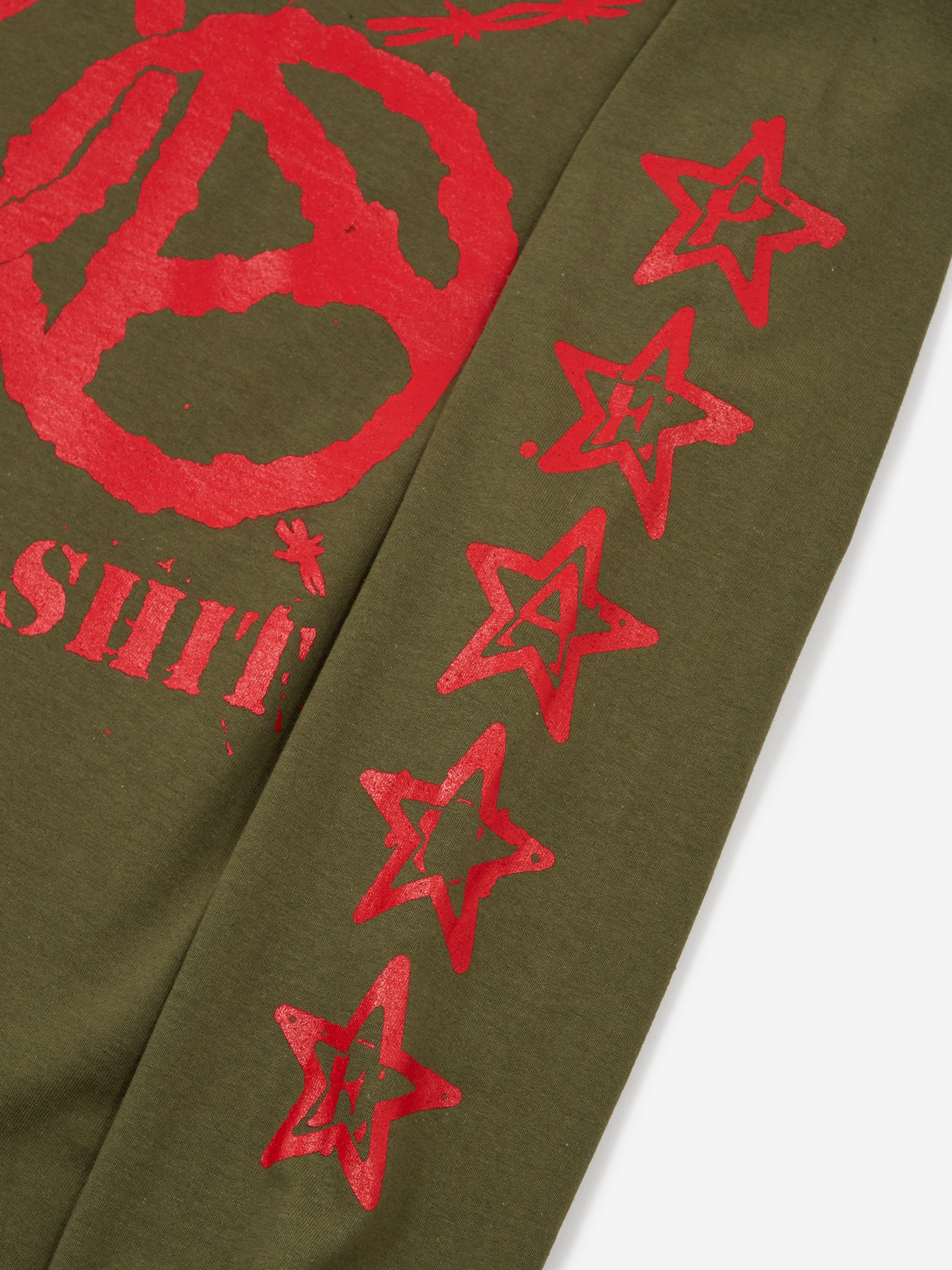 Nancy World Peace Longsleeve Tee - Military Green - Image 6