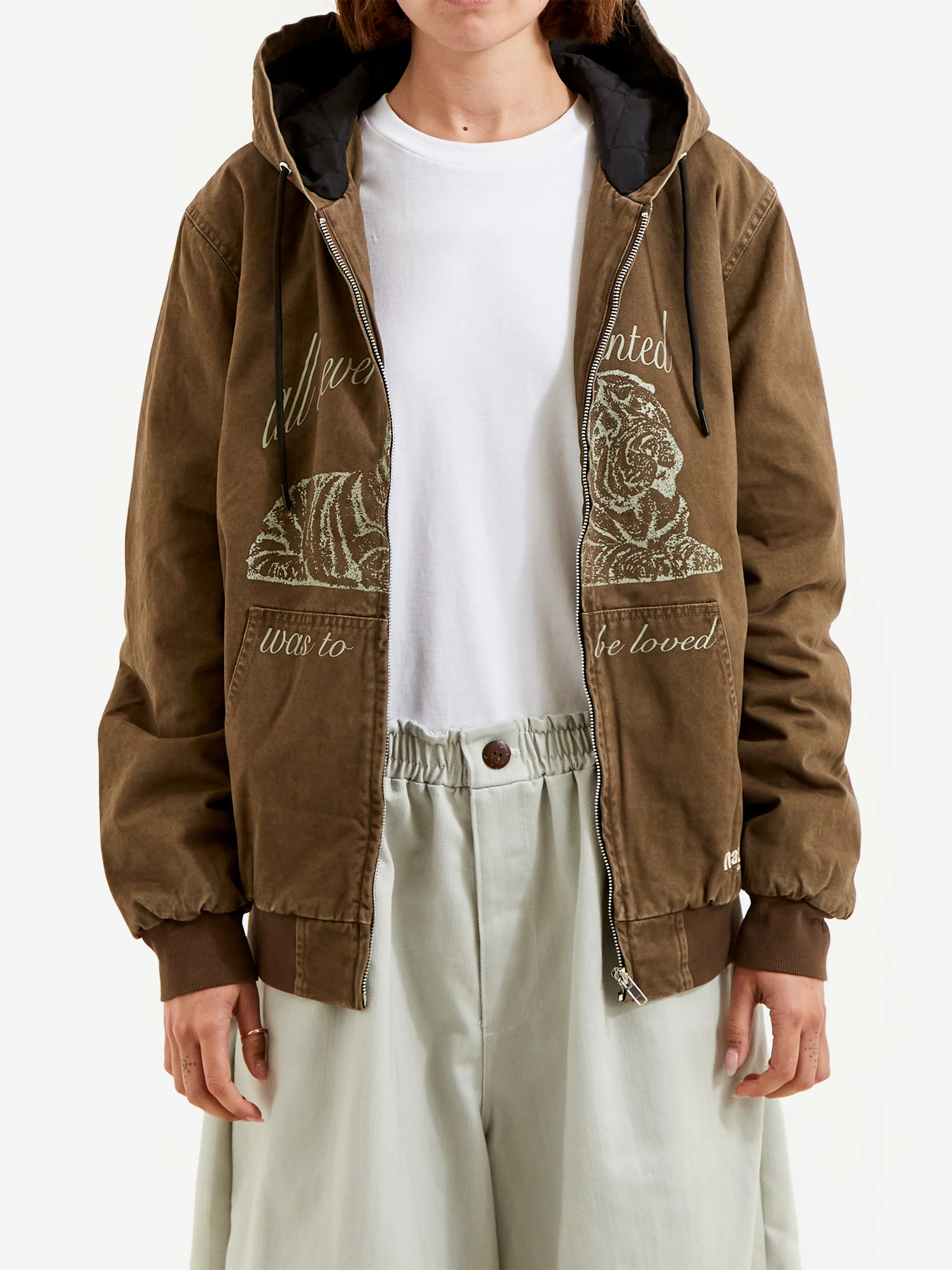 Natra Studios Bear Workwear Jacket - Brown - Image 4